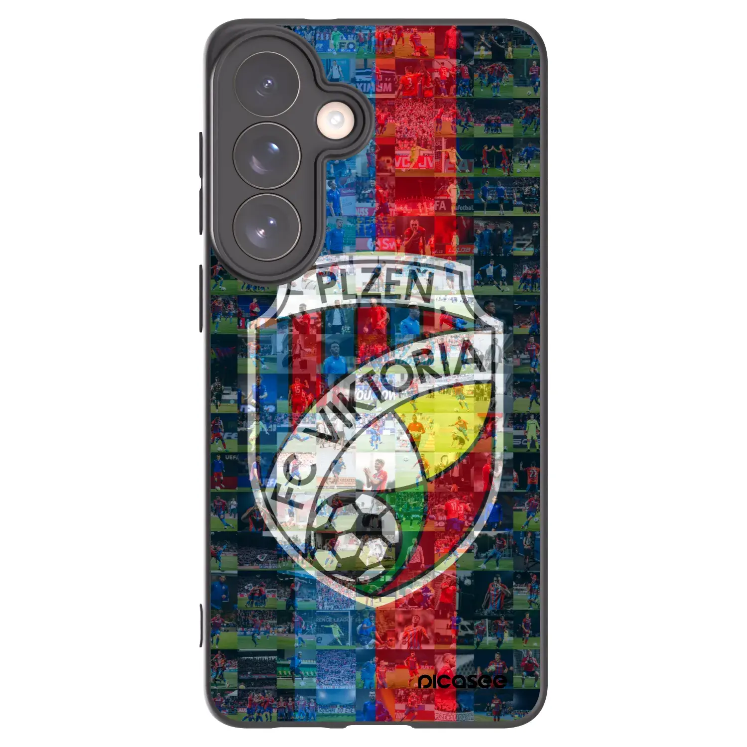 Silikonový černý obal pro Samsung Galaxy S26+ - FC Viktoria Plzeň A