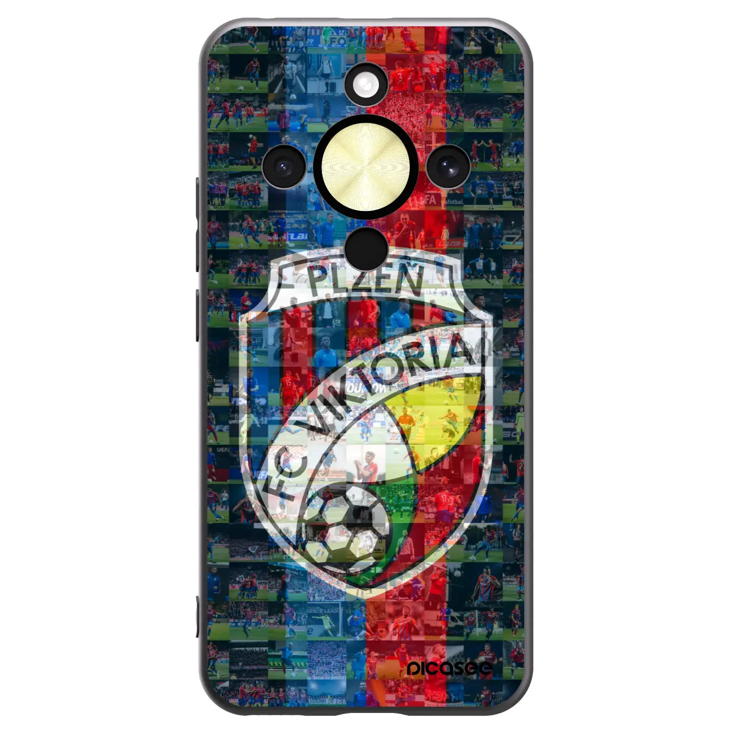 Silikonový černý obal pro Honor Magic8 Lite 5G - FC Viktoria Plzeň A