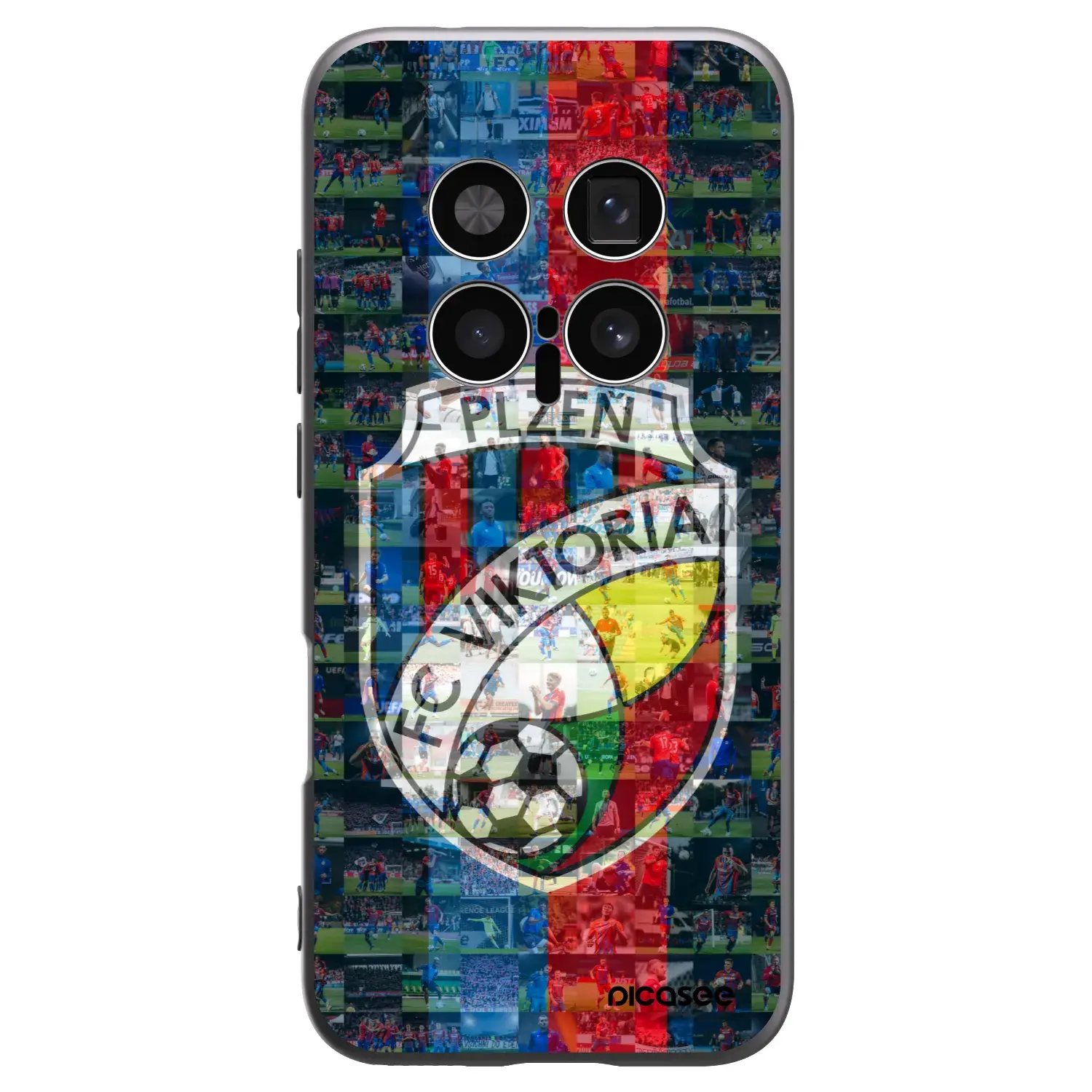 Silikonový černý obal pro Honor Magic8 Pro 5G - FC Viktoria Plzeň A