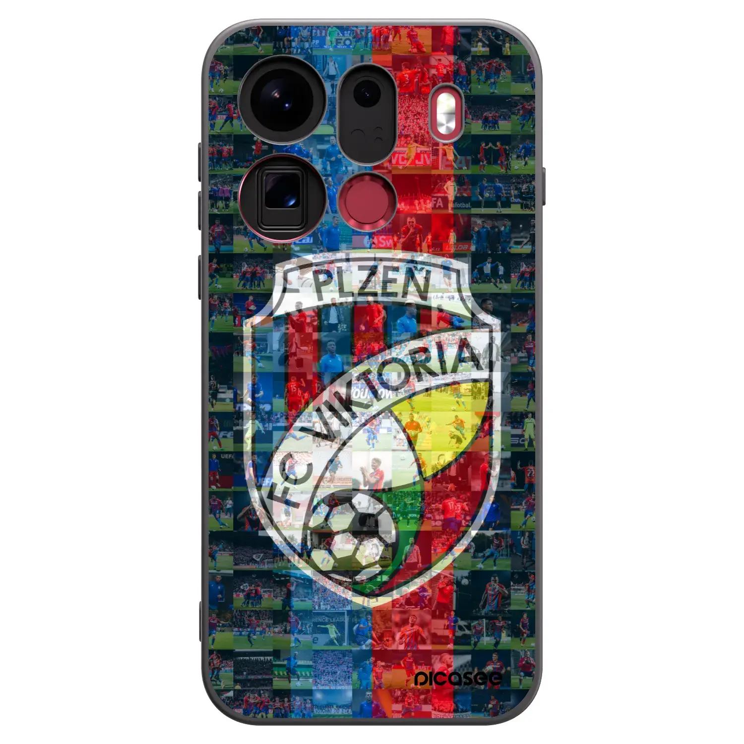 Silikonový černý obal pro OPPO Find X9 Pro - FC Viktoria Plzeň A