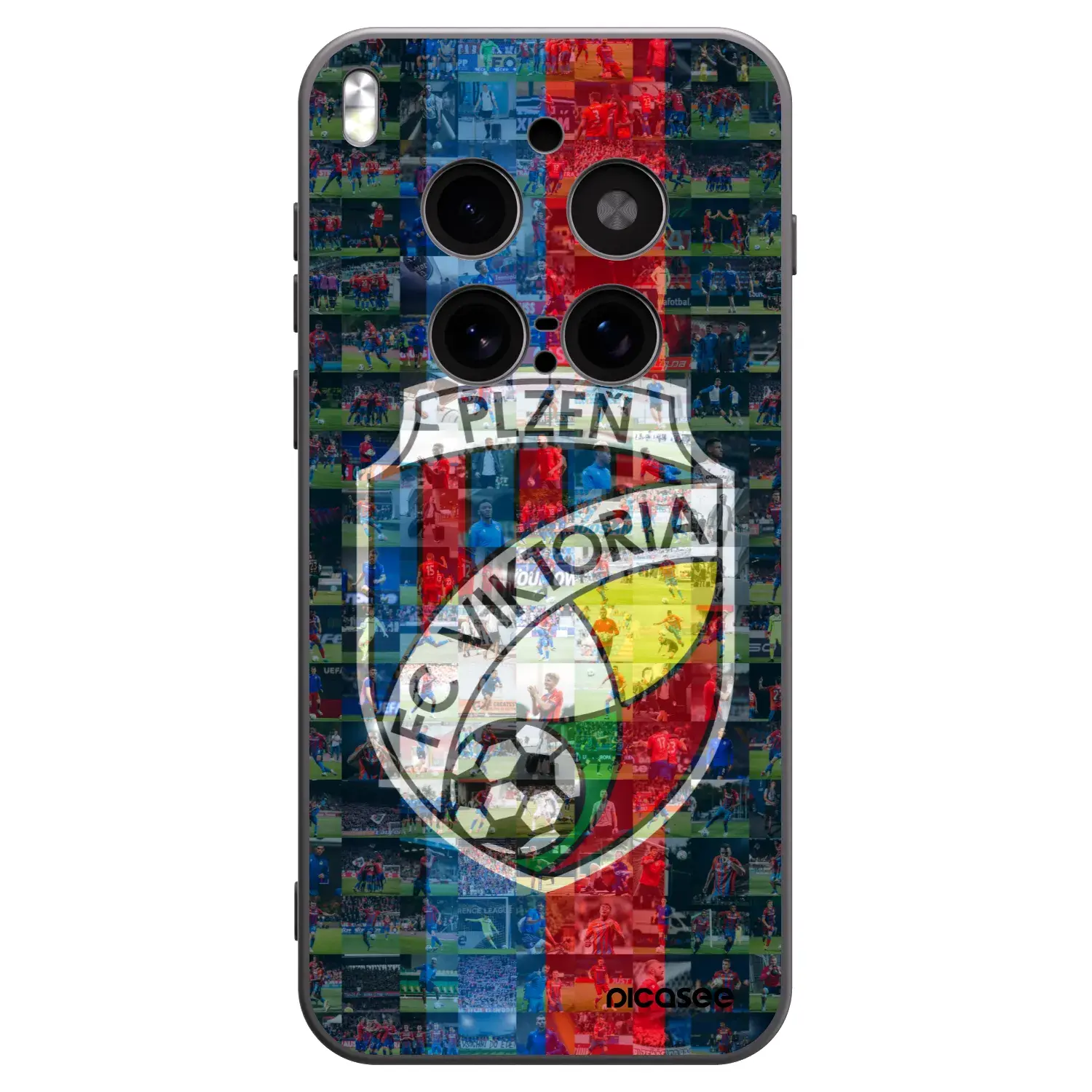 Silikonový černý obal pro Vivo X300 Pro - FC Viktoria Plzeň A