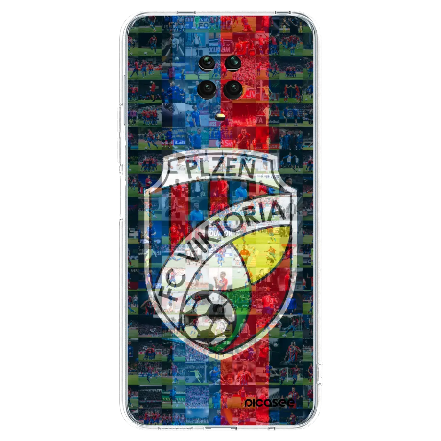 Silikonový průhledný obal pro Xiaomi Redmi Note 9S - FC Viktoria Plzeň A