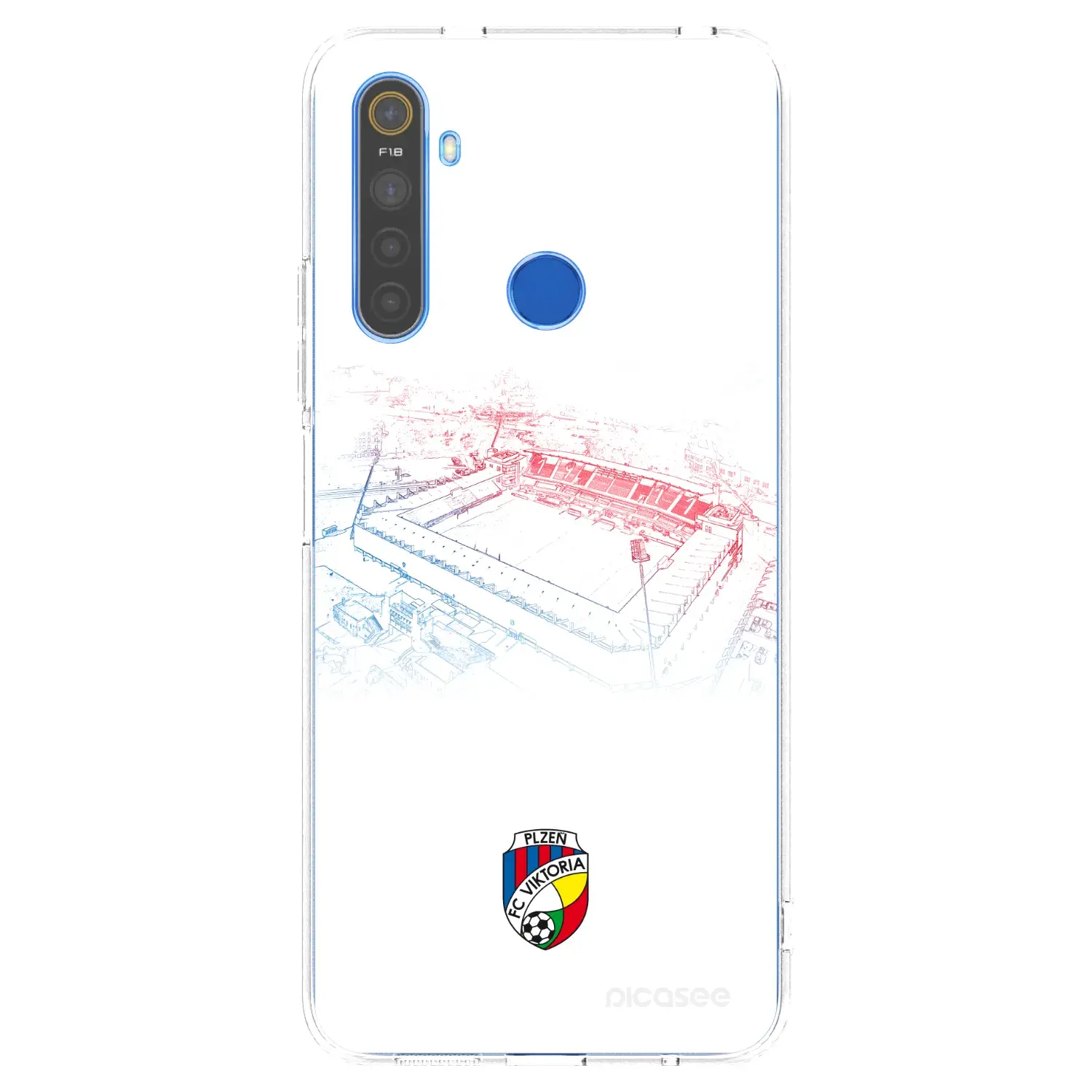 Silikonový průhledný obal pro Realme 5 - FC Viktoria Plzeň C