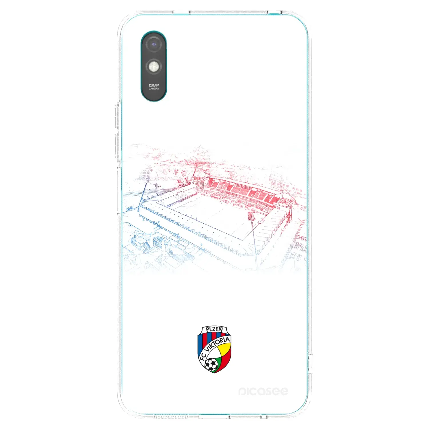 Silikonový průhledný obal pro Xiaomi Redmi 9AT - FC Viktoria Plzeň C