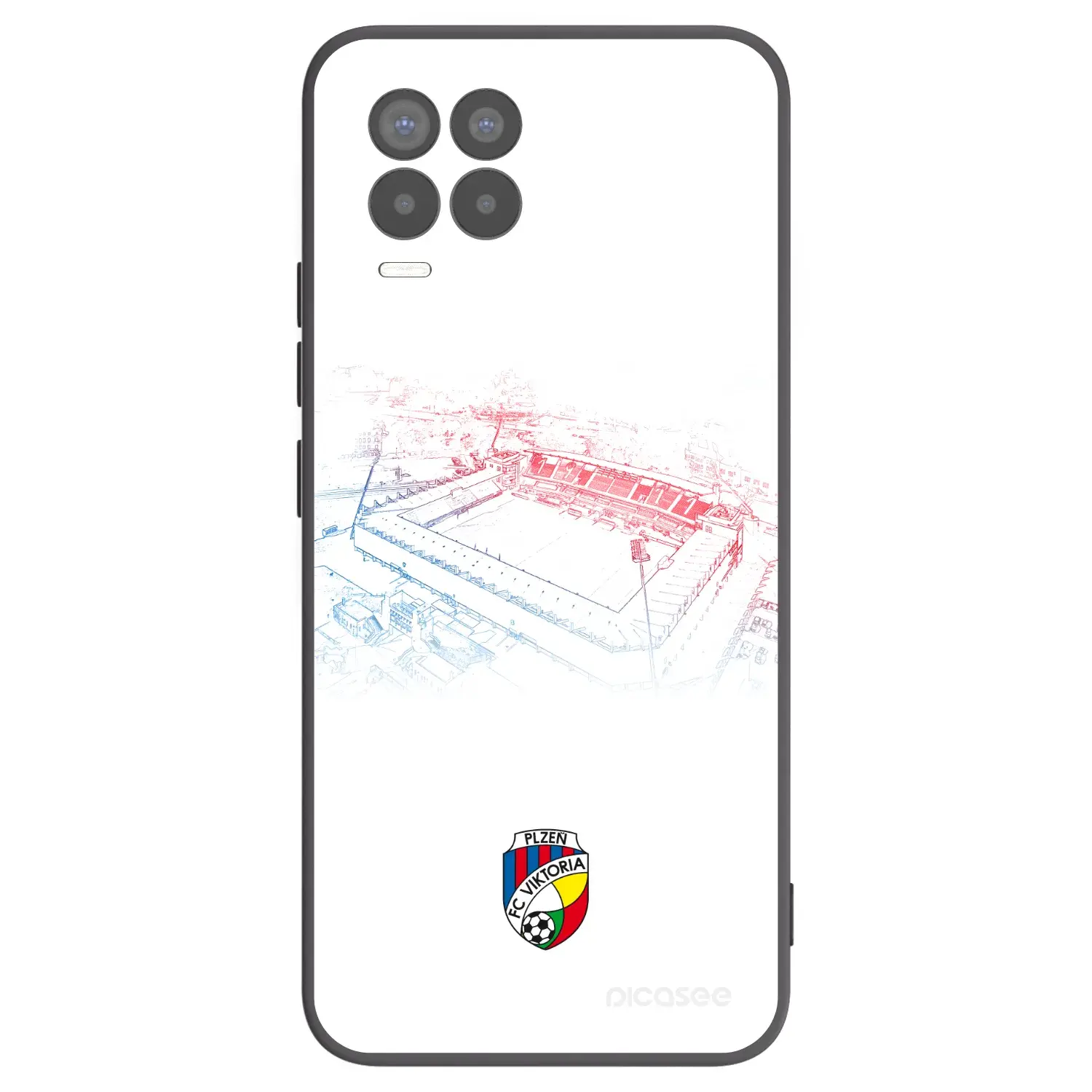 Silikonový černý obal pro Realme 8 Pro - FC Viktoria Plzeň C