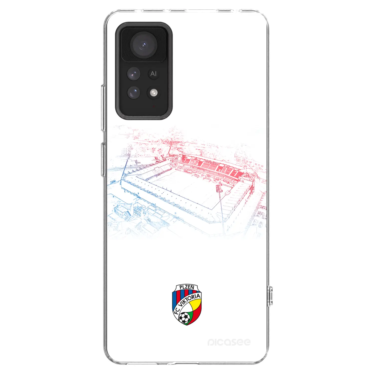 Silikonový průhledný obal pro Xiaomi Redmi Note 11 Pro 5G - FC Viktoria Plzeň C