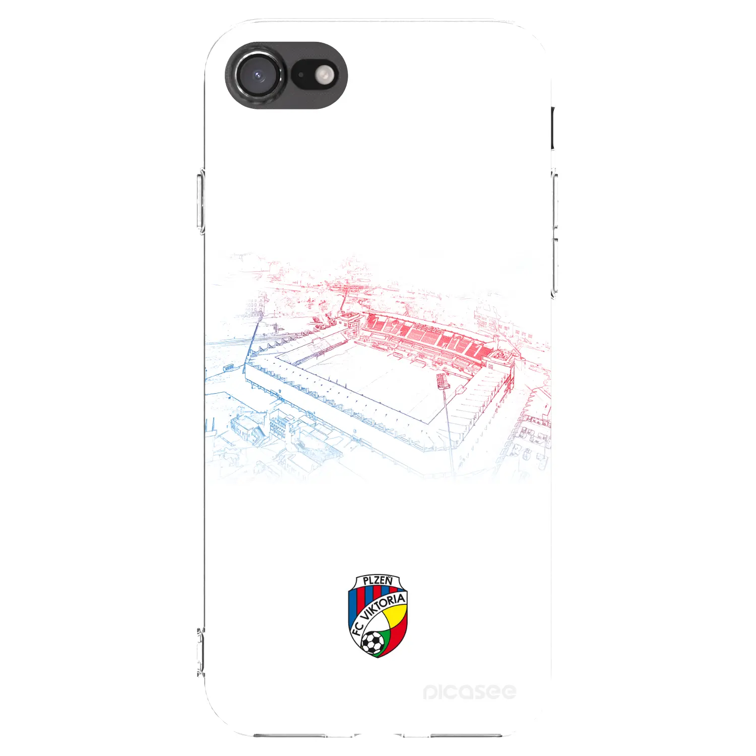 Silikonový průhledný obal pro Apple iPhone SE 2022 - FC Viktoria Plzeň C