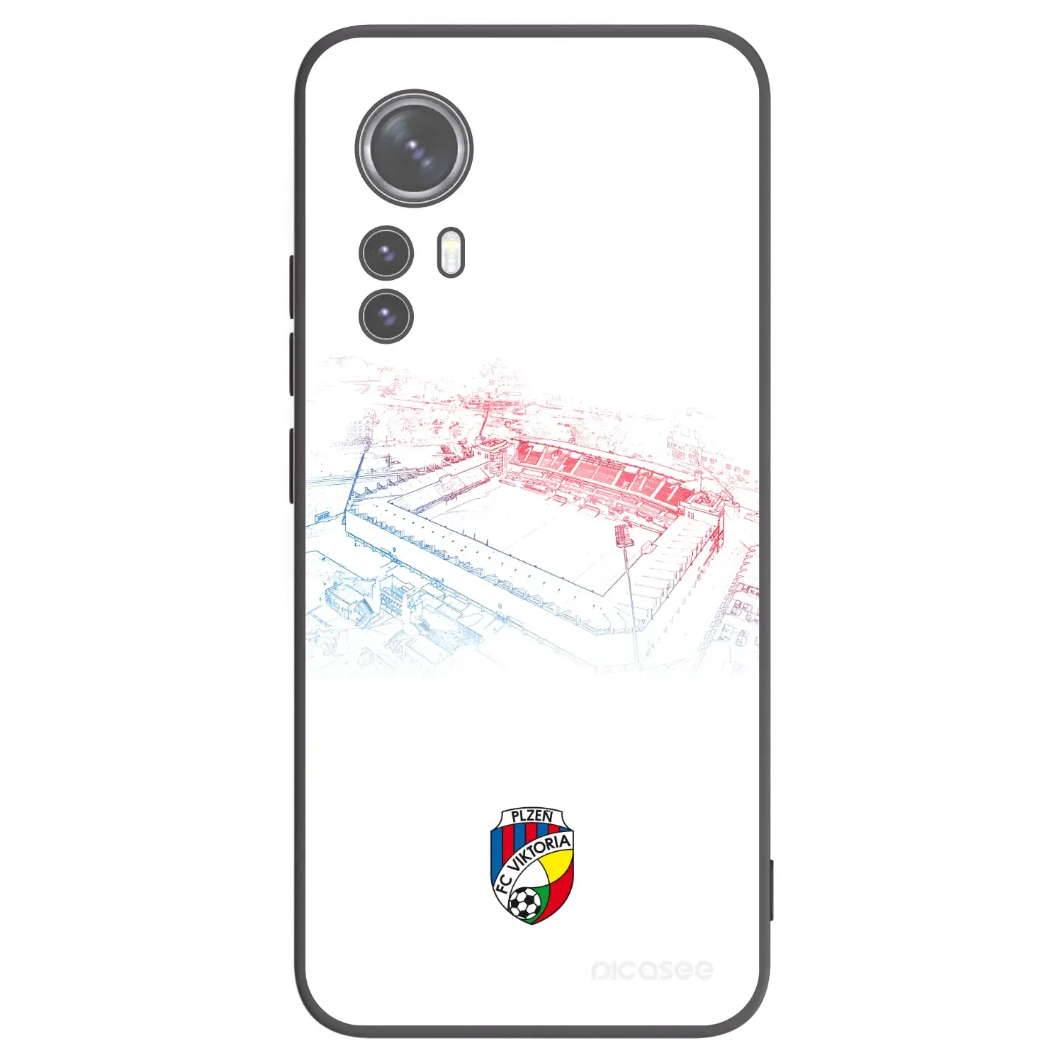 Silikonový černý obal pro Xiaomi 12X - FC Viktoria Plzeň C