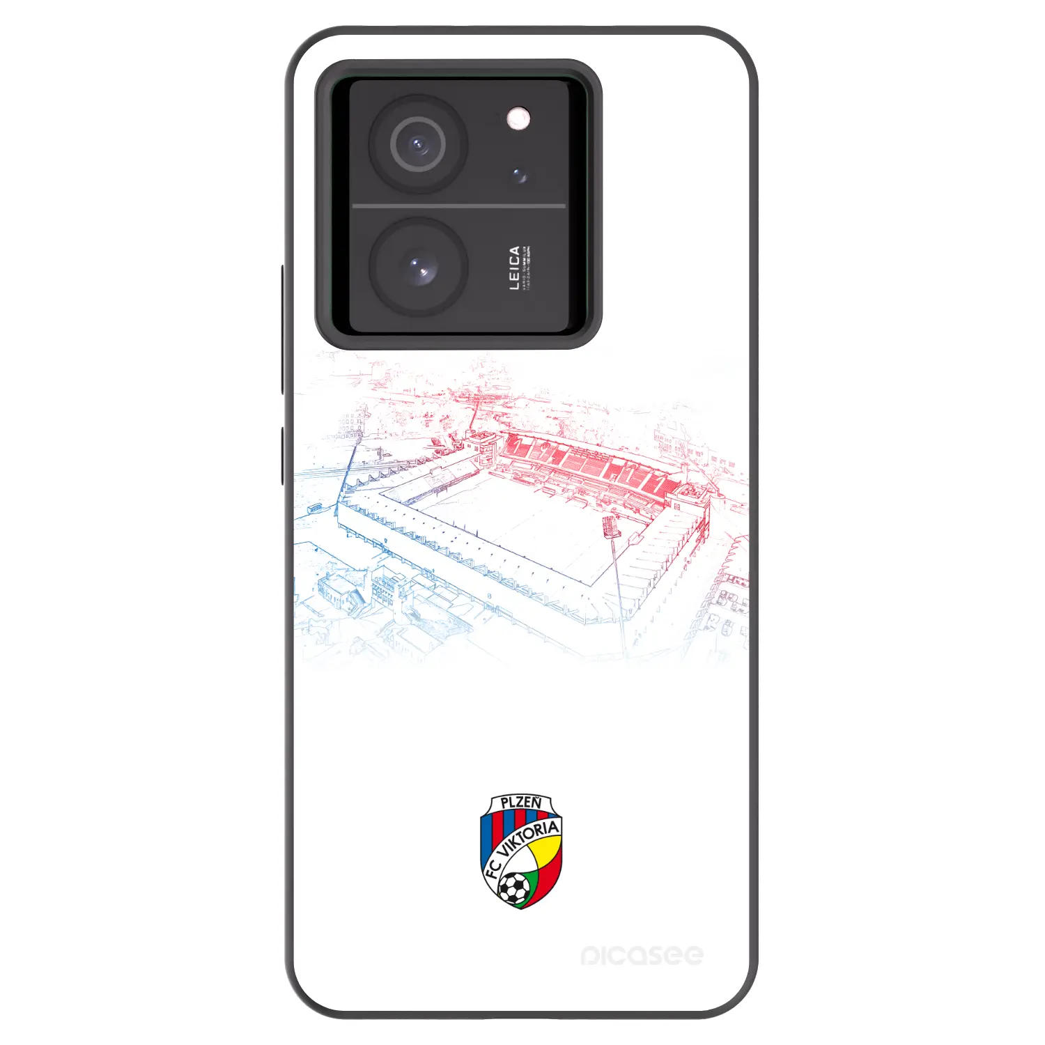 Silikonový černý obal pro Xiaomi 13T Pro - FC Viktoria Plzeň C