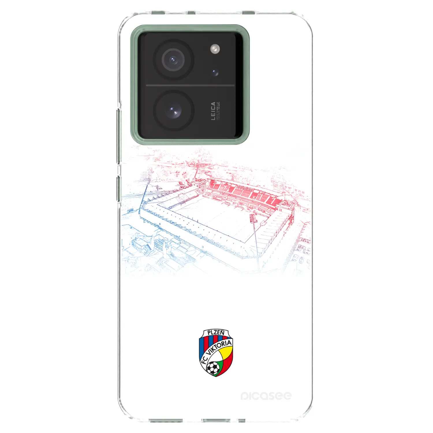 Silikonový průhledný obal pro Xiaomi 13T Pro - FC Viktoria Plzeň C