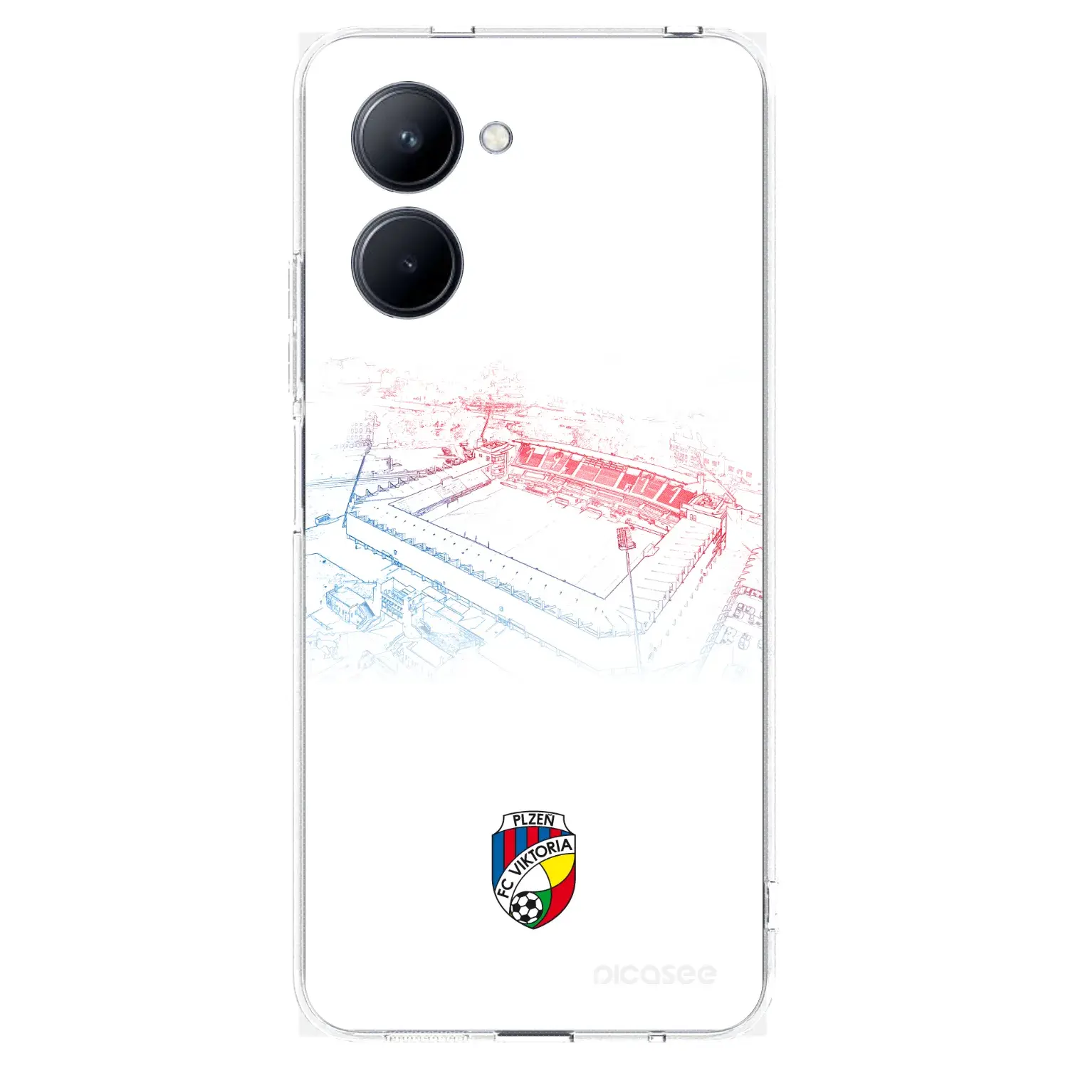 Silikonový průhledný obal pro Realme C33 (2023) - FC Viktoria Plzeň C