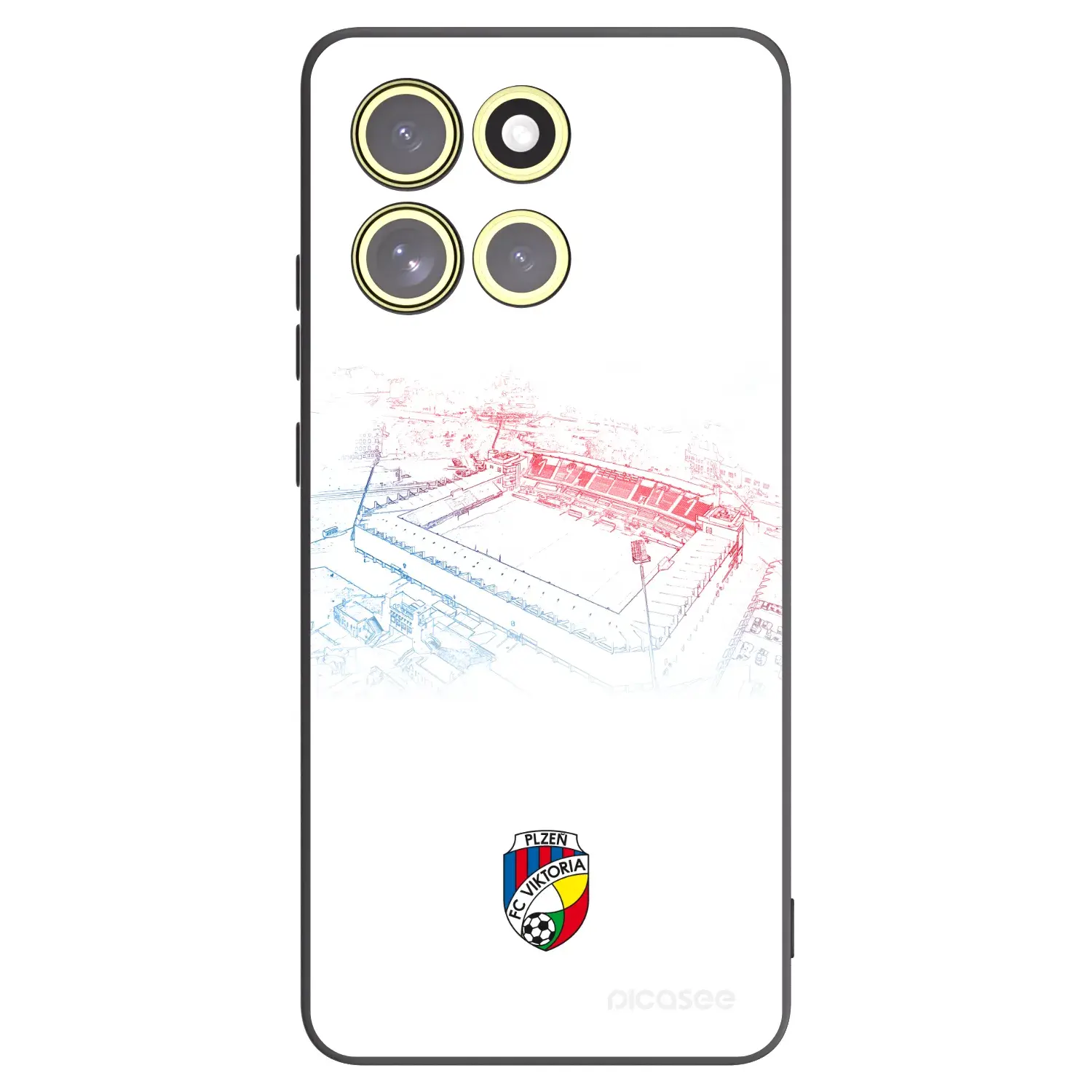 Silikonový černý obal pro Motorola Moto G86 Power 5G - FC Viktoria Plzeň C