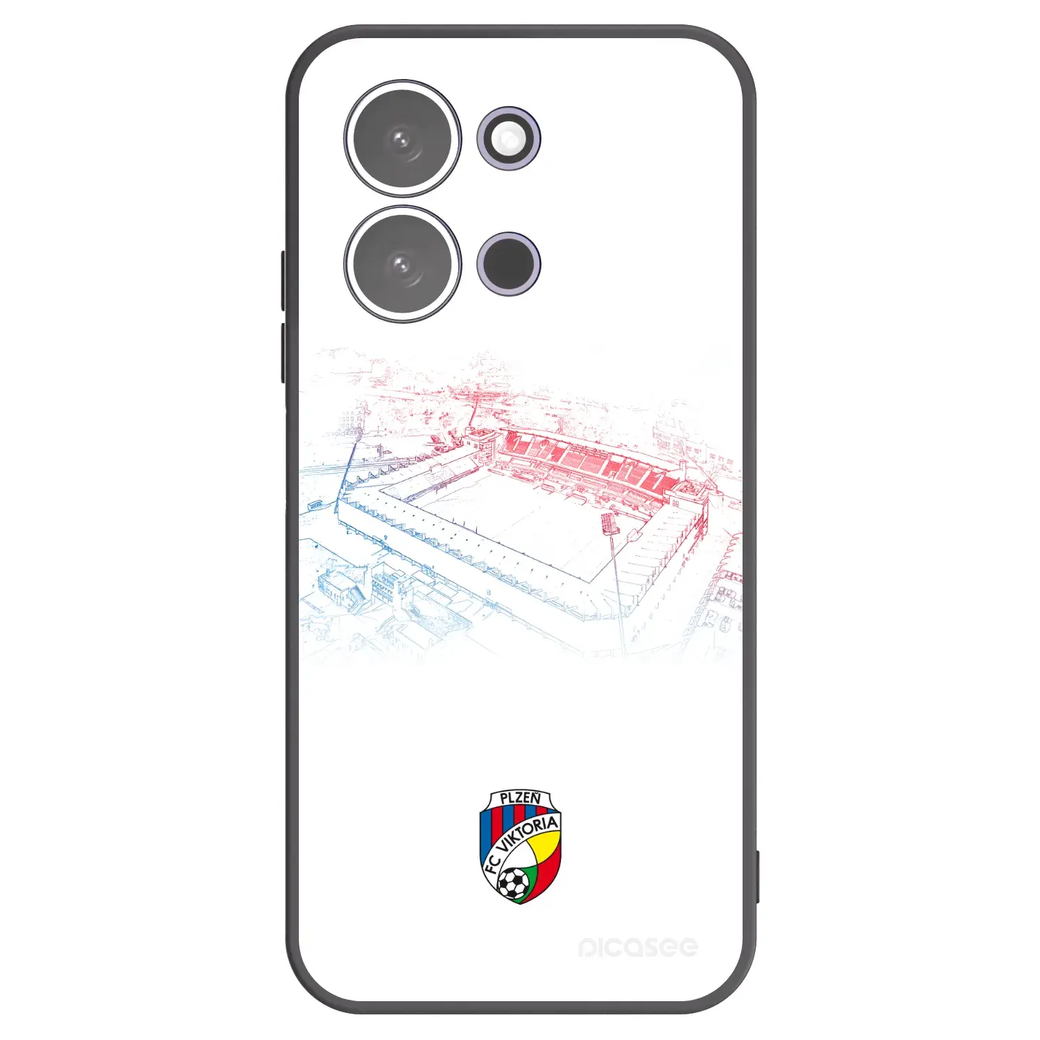 Silikonový černý obal pro Xiaomi Redmi 15C 5G - FC Viktoria Plzeň C