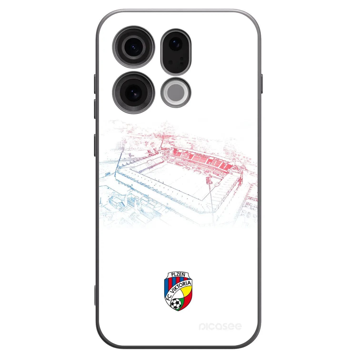 Silikonový černý obal pro OPPO Find X9 - FC Viktoria Plzeň C