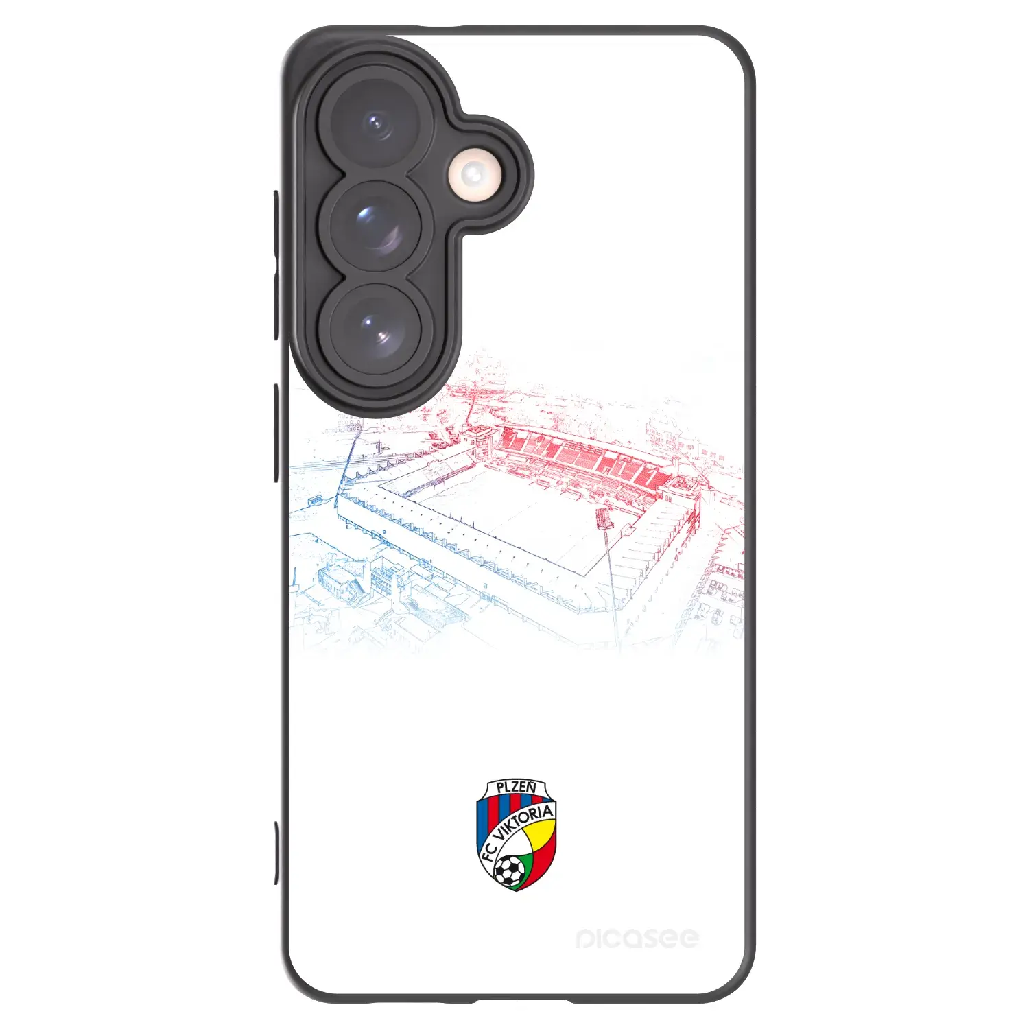 Silikonový černý obal pro Samsung Galaxy S26 - FC Viktoria Plzeň C