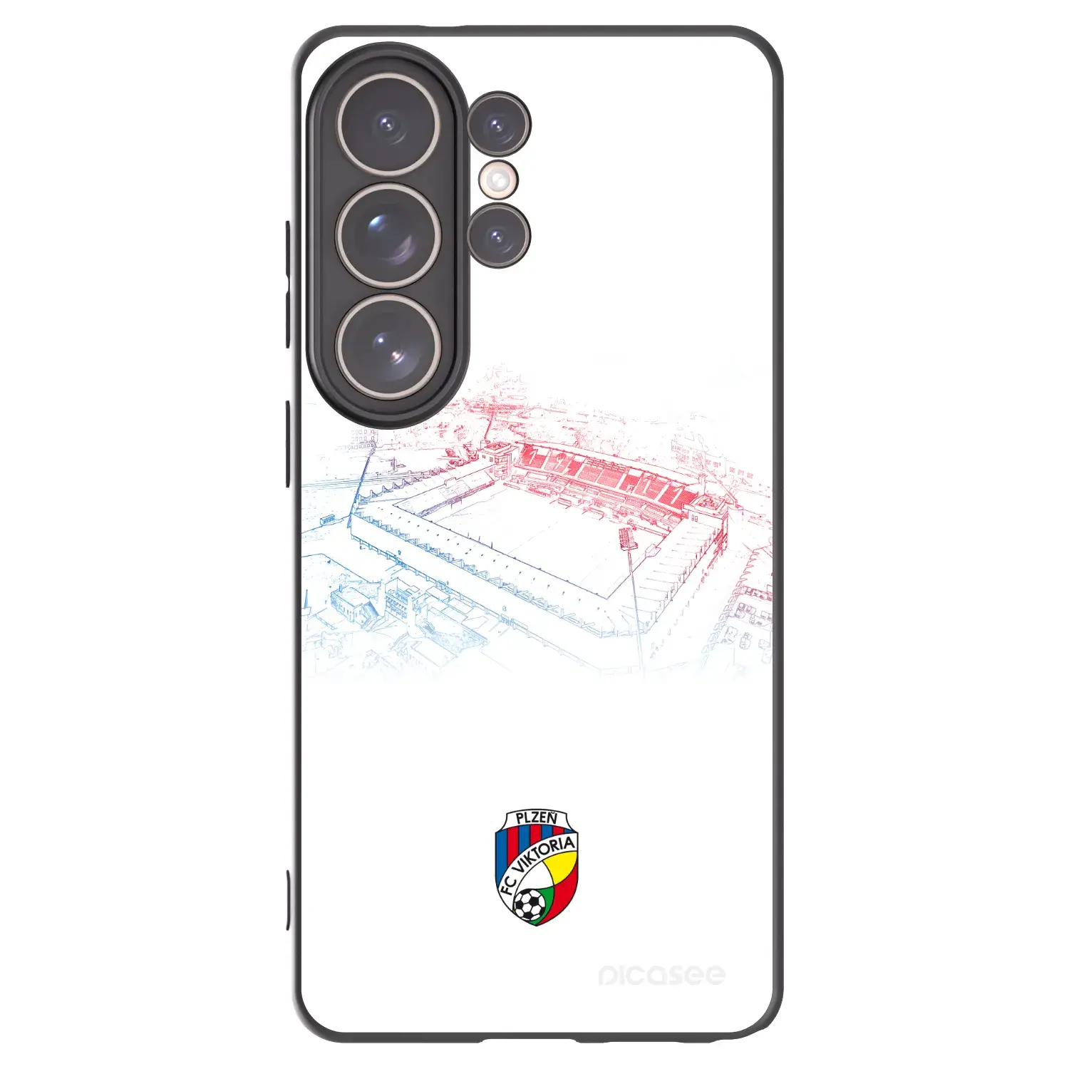 Silikonový černý obal pro Samsung Galaxy S26 Ultra - FC Viktoria Plzeň C