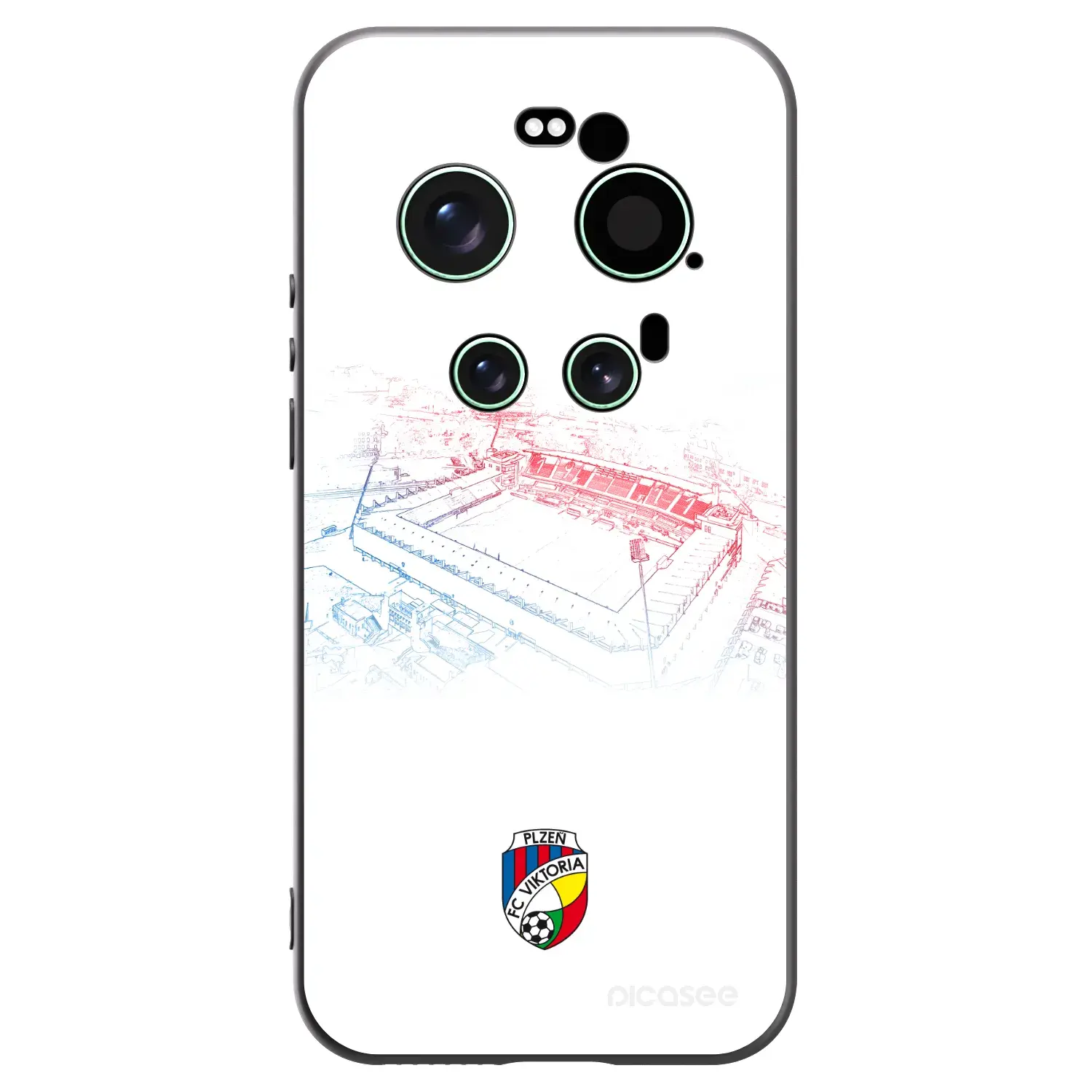 Silikonový černý obal pro Xiaomi 17 Ultra - FC Viktoria Plzeň C