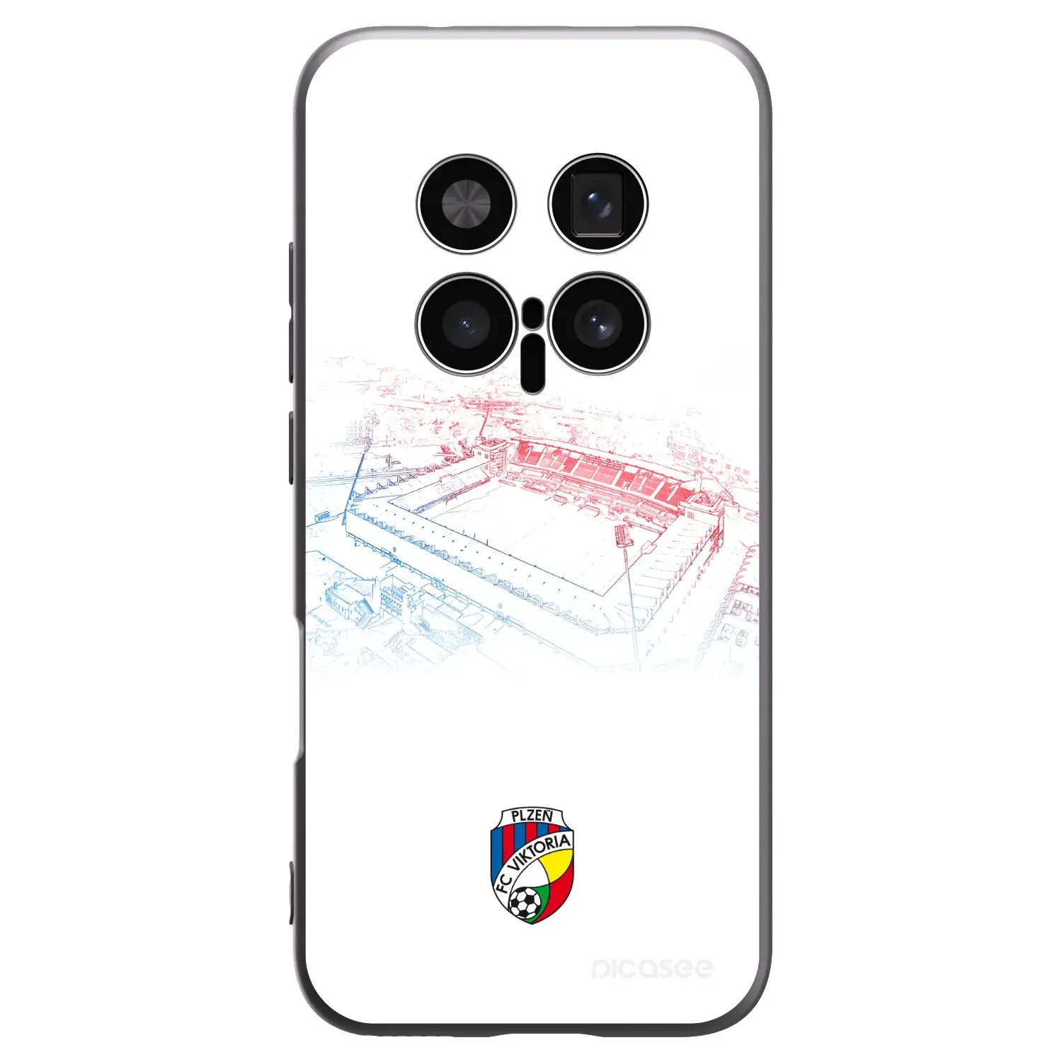Silikonový černý obal pro Honor Magic8 Pro 5G - FC Viktoria Plzeň C
