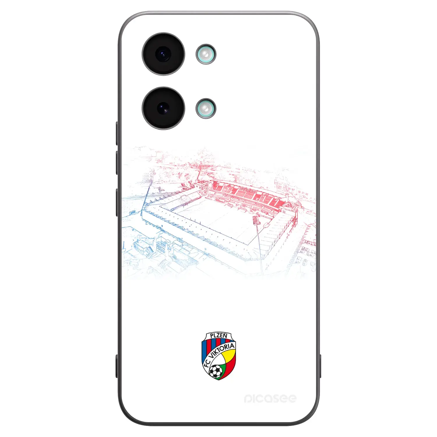 Silikonový černý obal pro Xiaomi Poco X8 Pro Max - FC Viktoria Plzeň C