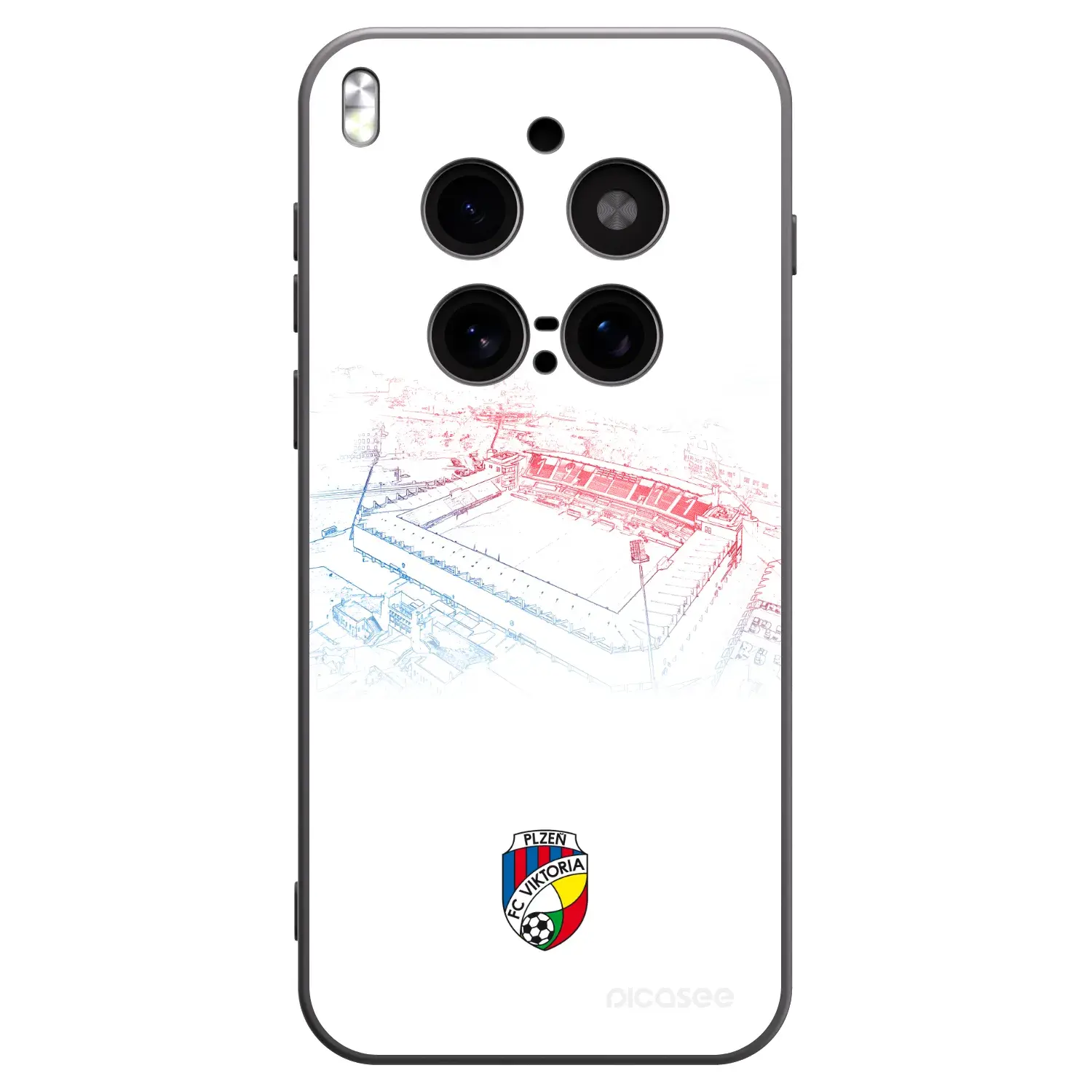 Silikonový černý obal pro Vivo X300 Pro - FC Viktoria Plzeň C