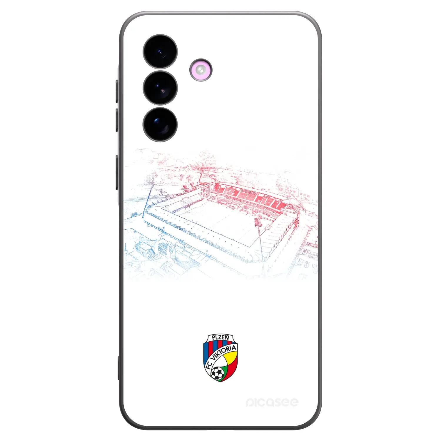 Silikonový černý obal pro Samsung Galaxy A57 5G - FC Viktoria Plzeň C