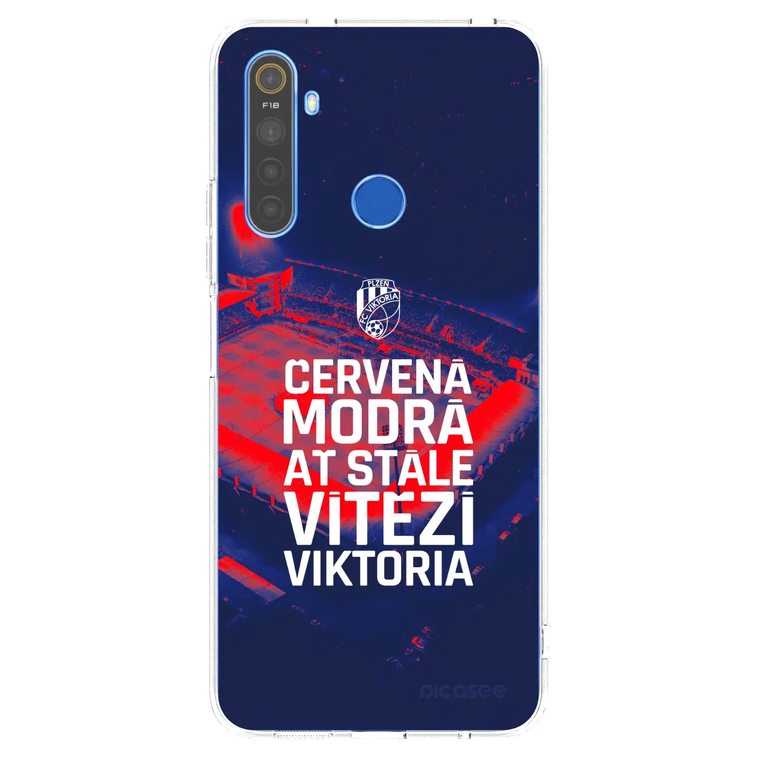 Silikonový průhledný obal pro Realme 5 - FC Viktoria Plzeň E
