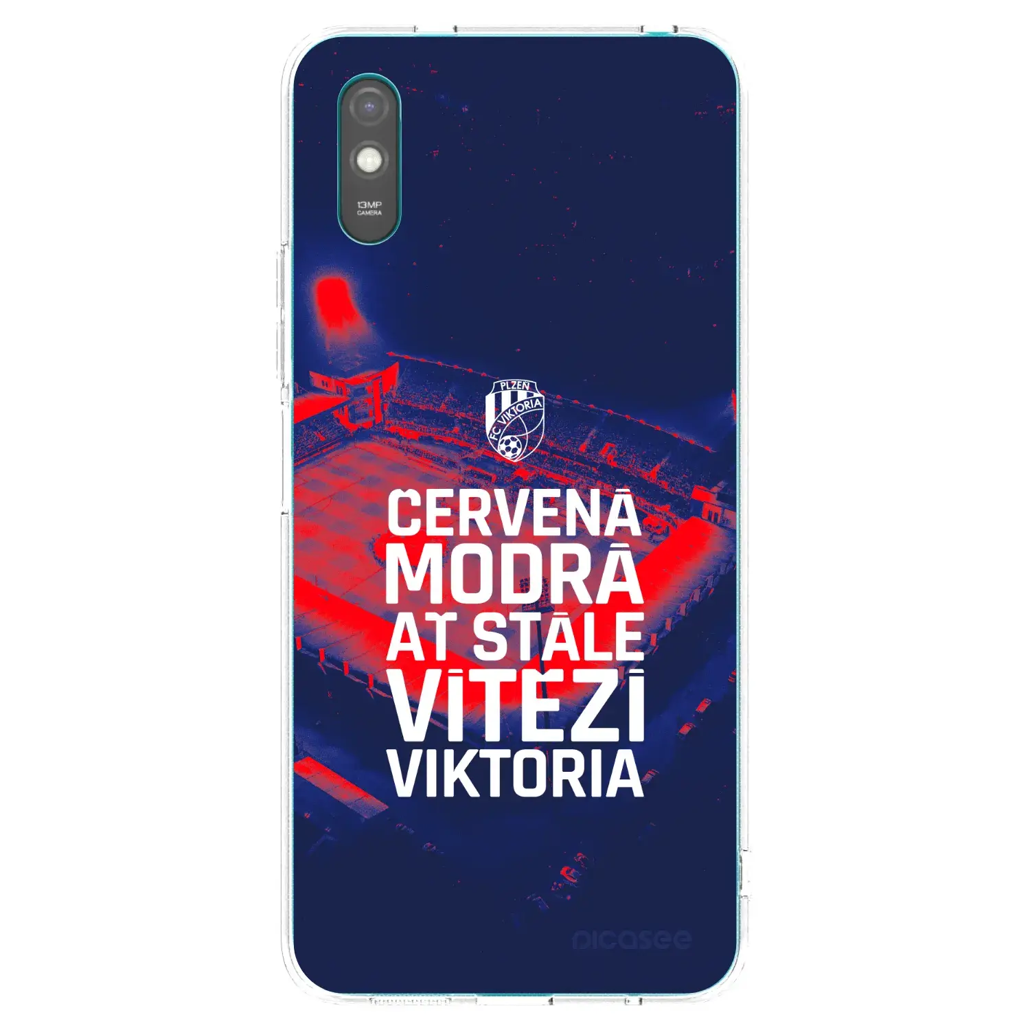 Silikonový průhledný obal pro Xiaomi Redmi 9AT - FC Viktoria Plzeň E