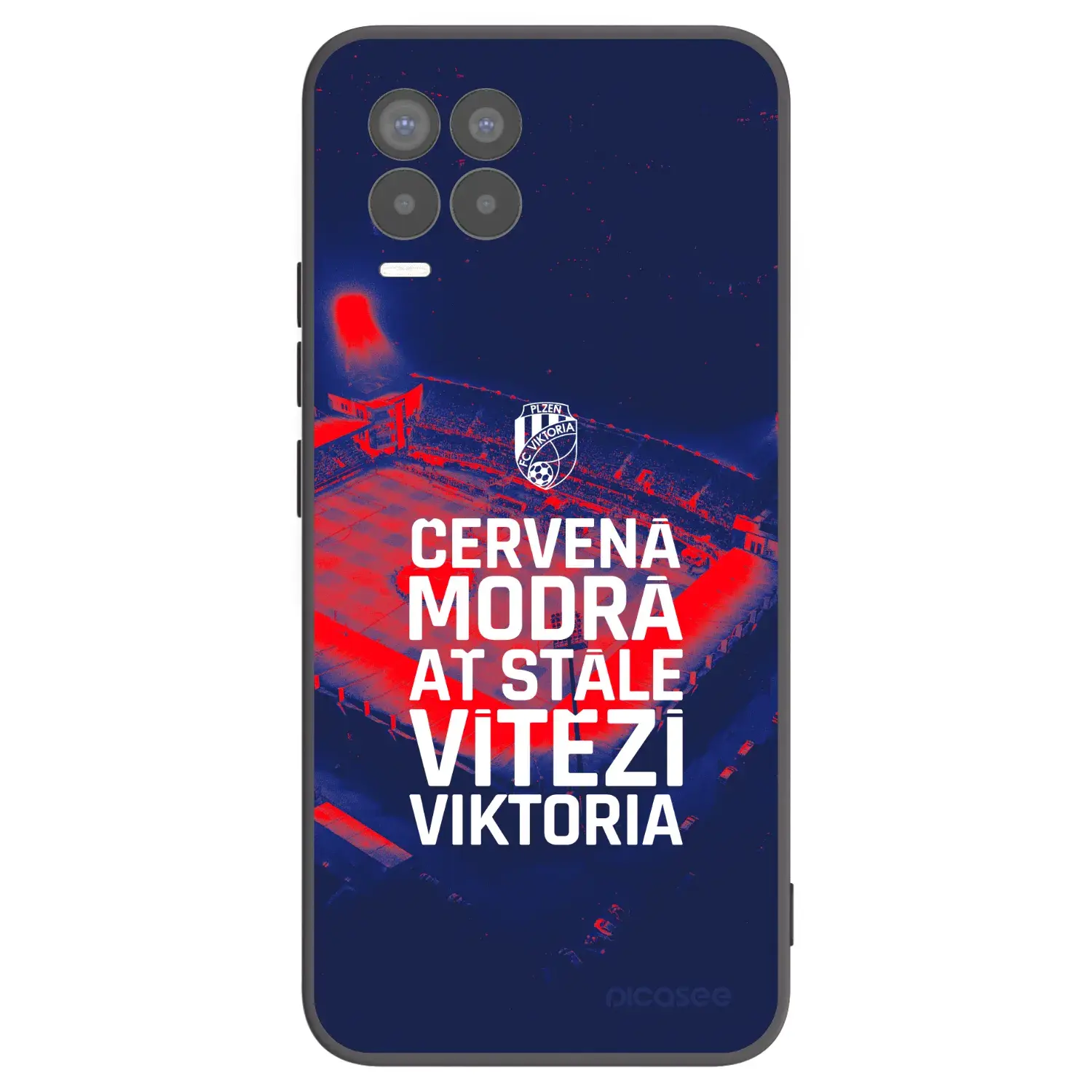 Silikonový černý obal pro Realme 8 Pro - FC Viktoria Plzeň E