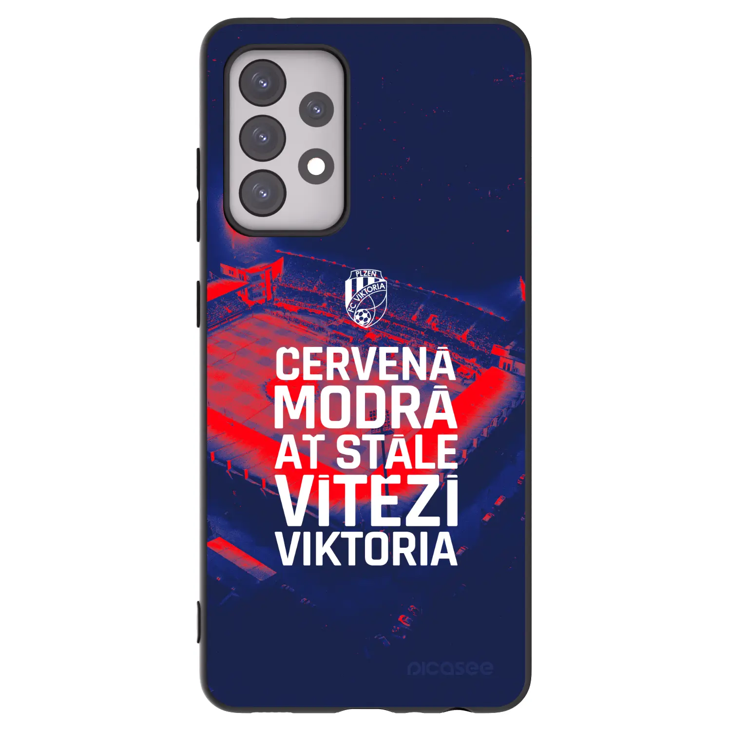 Silikonový černý obal pro Samsung Galaxy A52s 5G A528B - FC Viktoria Plzeň E