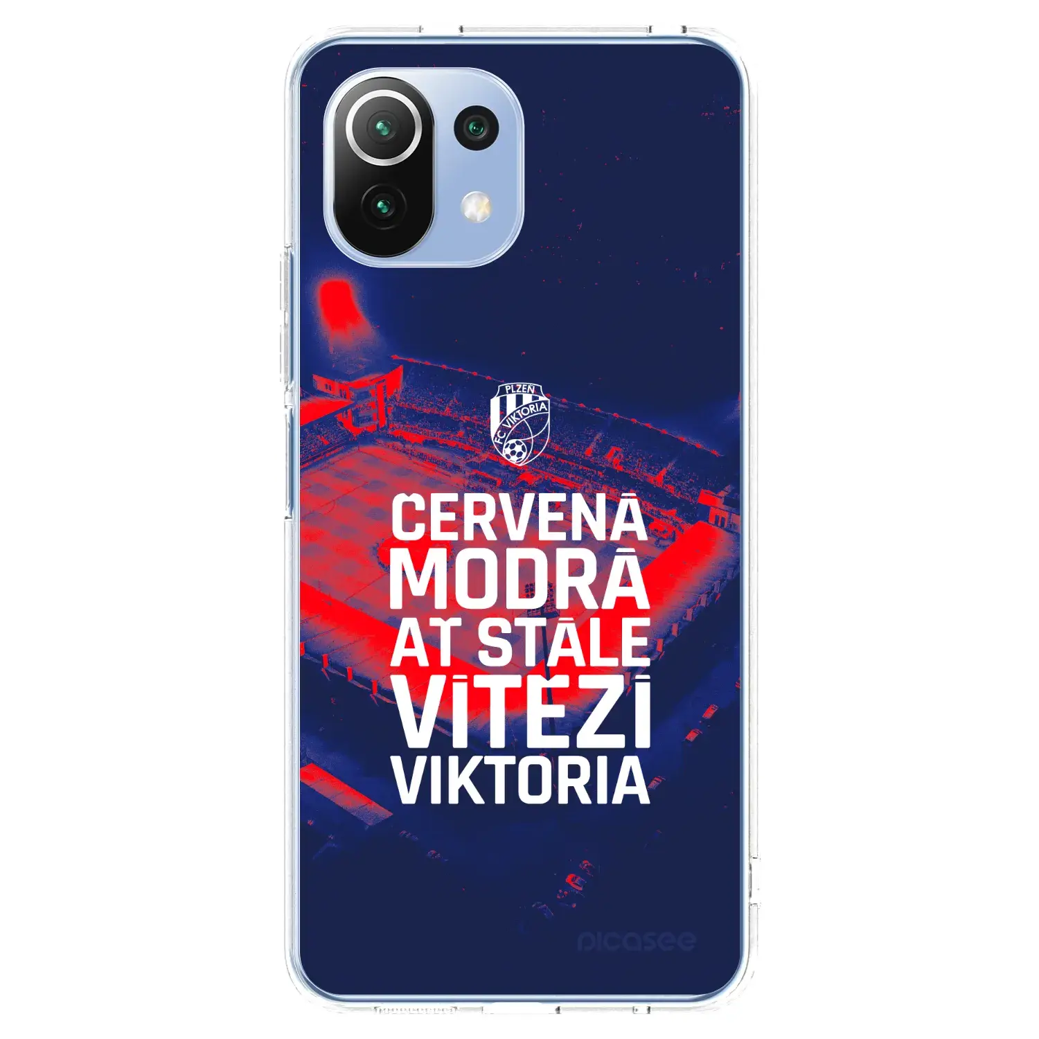 Silikonový průhledný obal pro Xiaomi 11 Lite 5G NE - FC Viktoria Plzeň E
