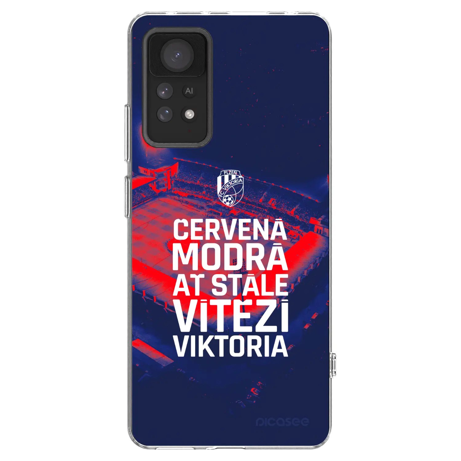 Silikonový průhledný obal pro Xiaomi Redmi Note 11 Pro 5G - FC Viktoria Plzeň E