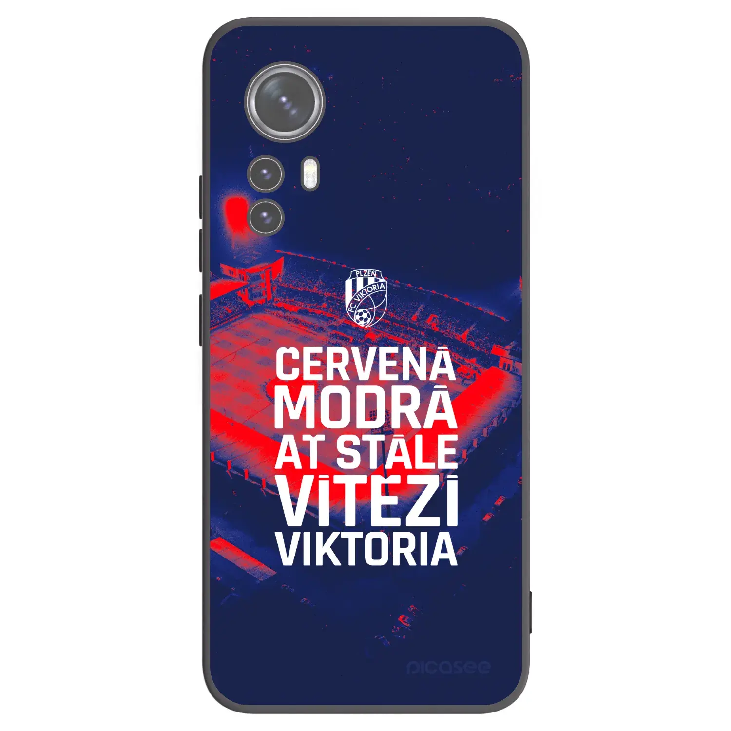 Silikonový černý obal pro Xiaomi 12X - FC Viktoria Plzeň E