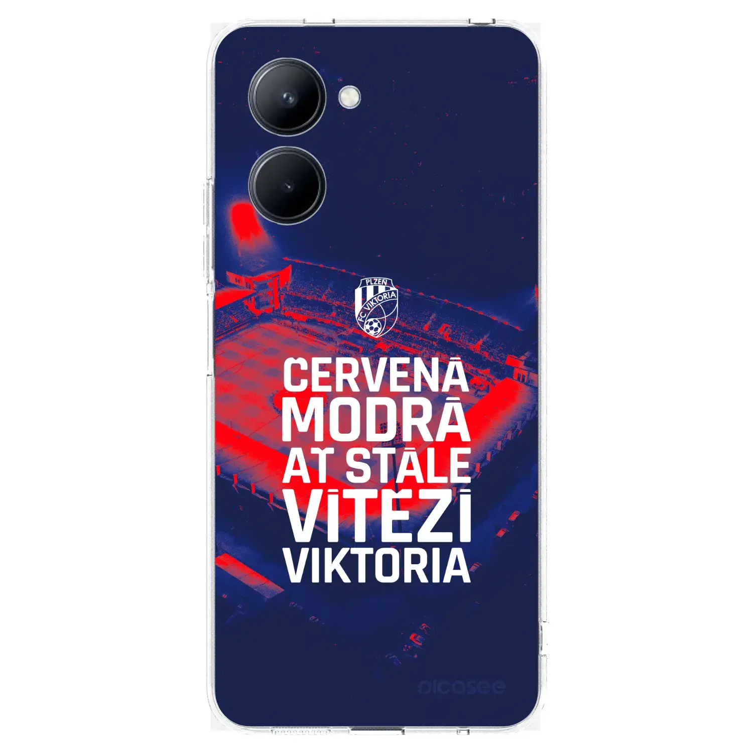 Silikonový průhledný obal pro Realme C33 (2023) - FC Viktoria Plzeň E