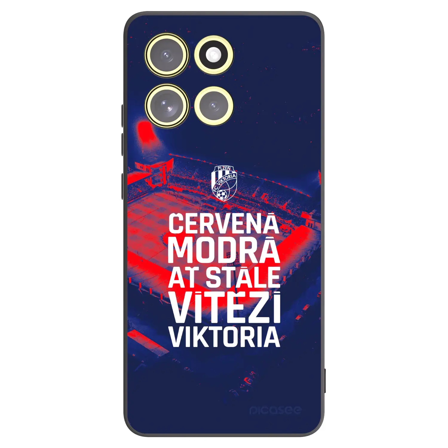 Silikonový černý obal pro Motorola Moto G86 Power 5G - FC Viktoria Plzeň E