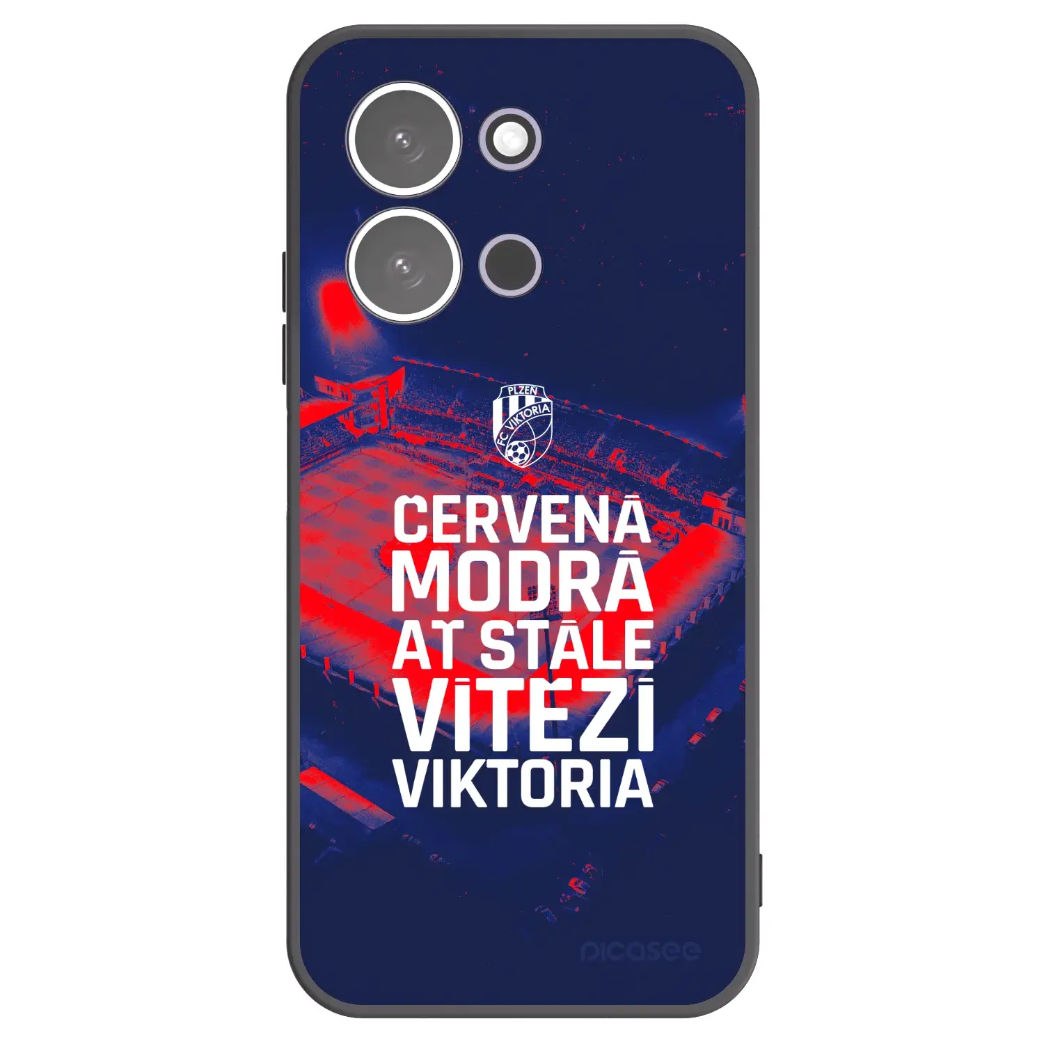 Silikonový černý obal pro Xiaomi Redmi 15C 5G - FC Viktoria Plzeň E