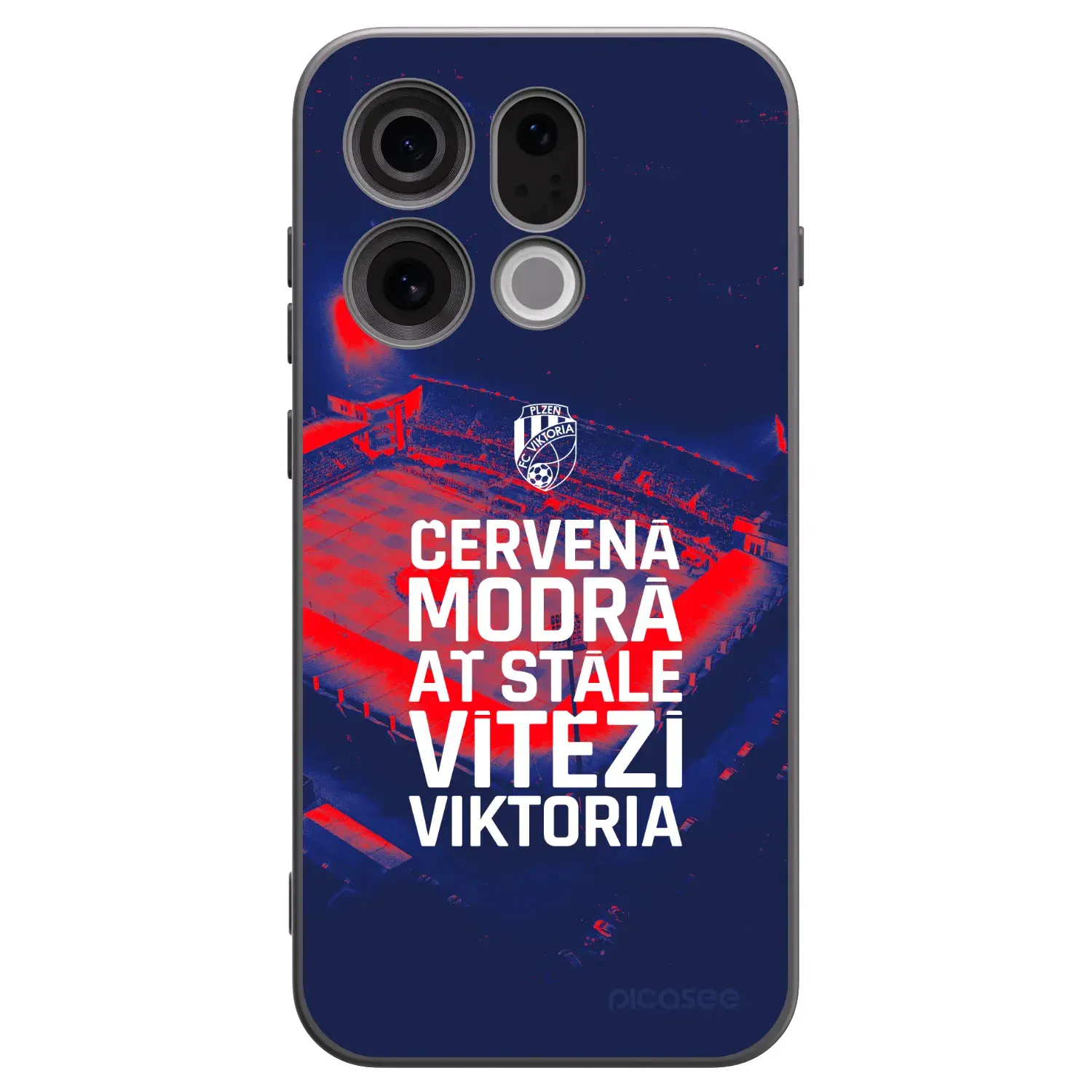 Silikonový černý obal pro OPPO Find X9 - FC Viktoria Plzeň E