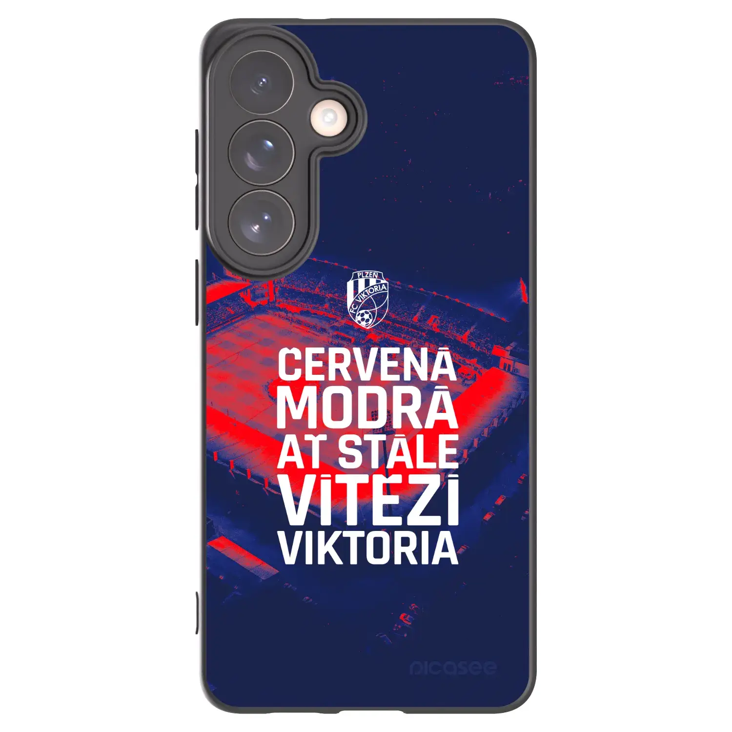 Silikonový černý obal pro Samsung Galaxy S26+ - FC Viktoria Plzeň E