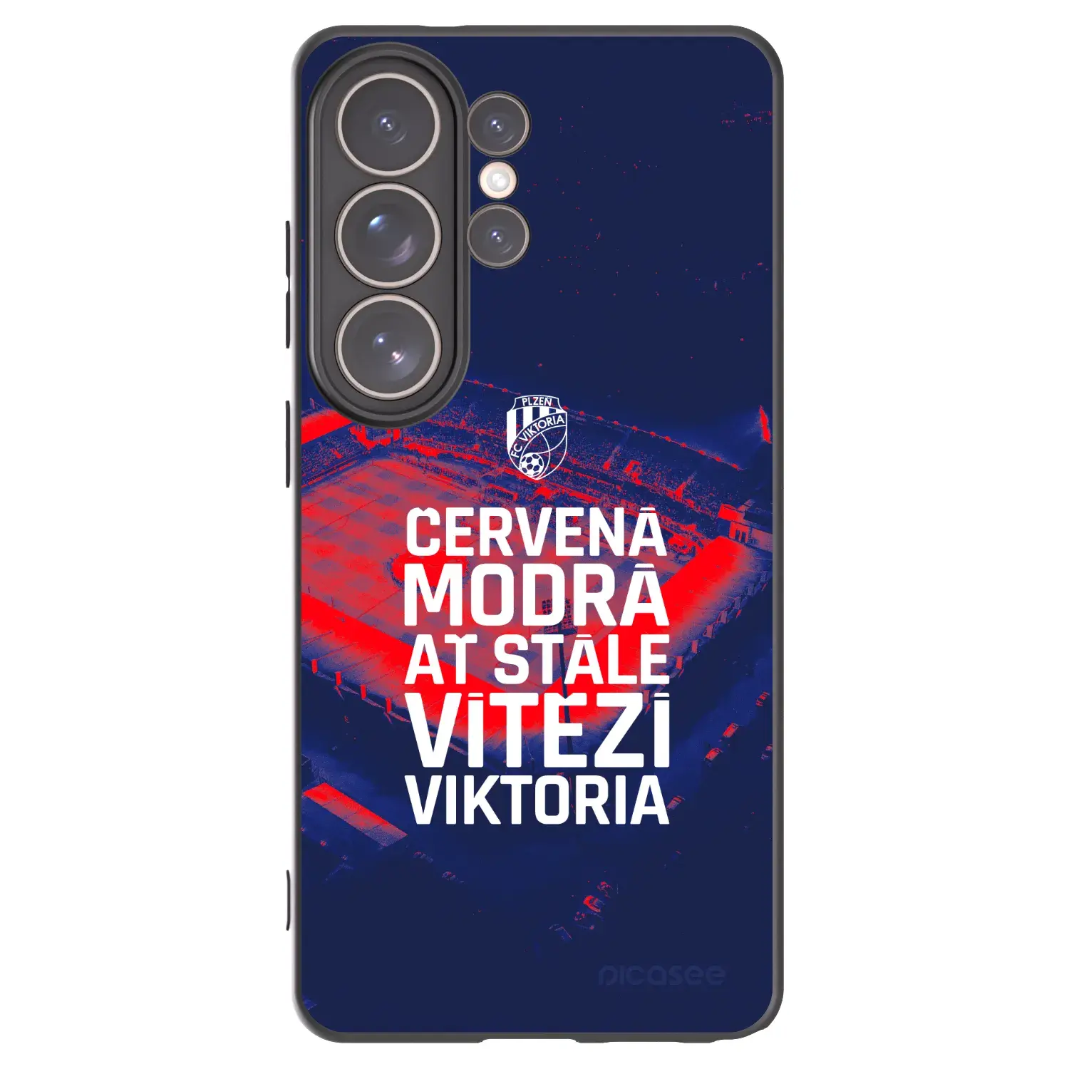 Silikonový černý obal pro Samsung Galaxy S26 Ultra - FC Viktoria Plzeň E