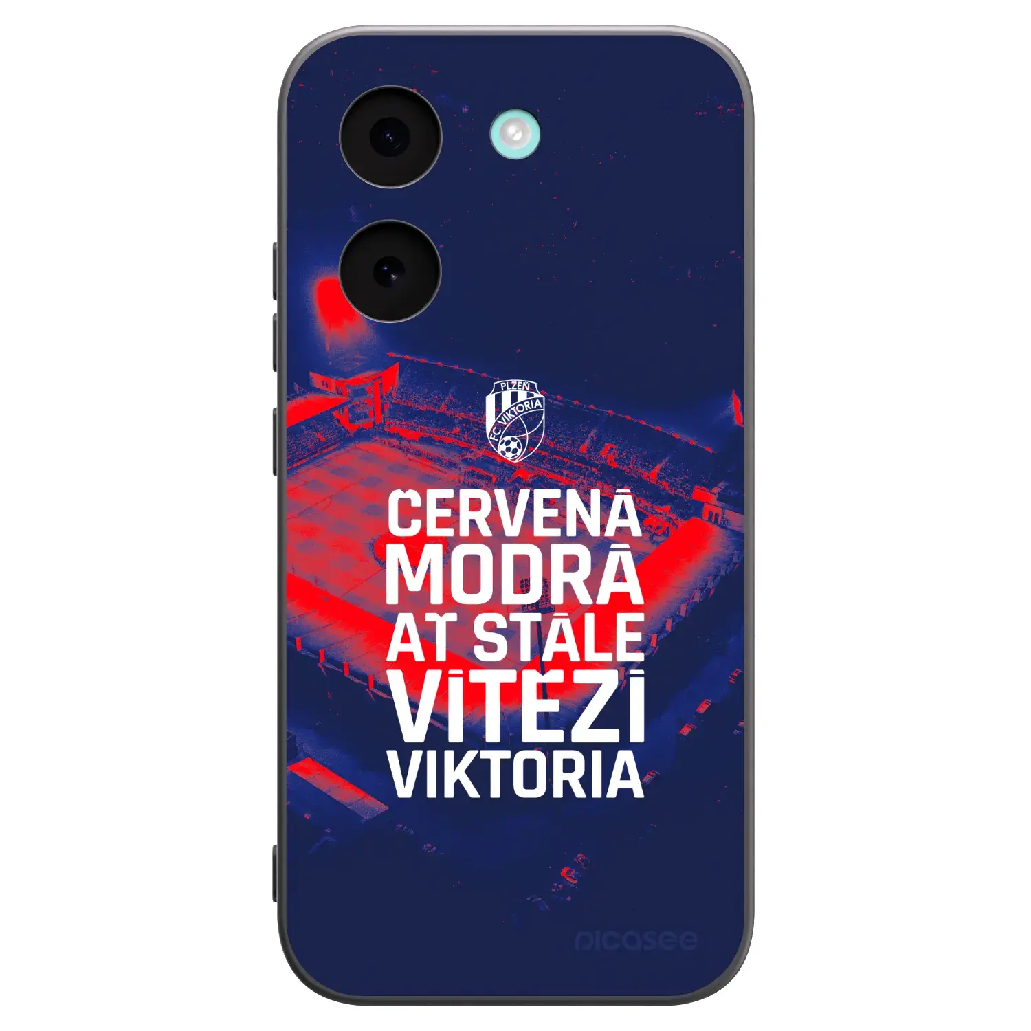 Silikonový černý obal pro Xiaomi Poco X8 Pro - FC Viktoria Plzeň E