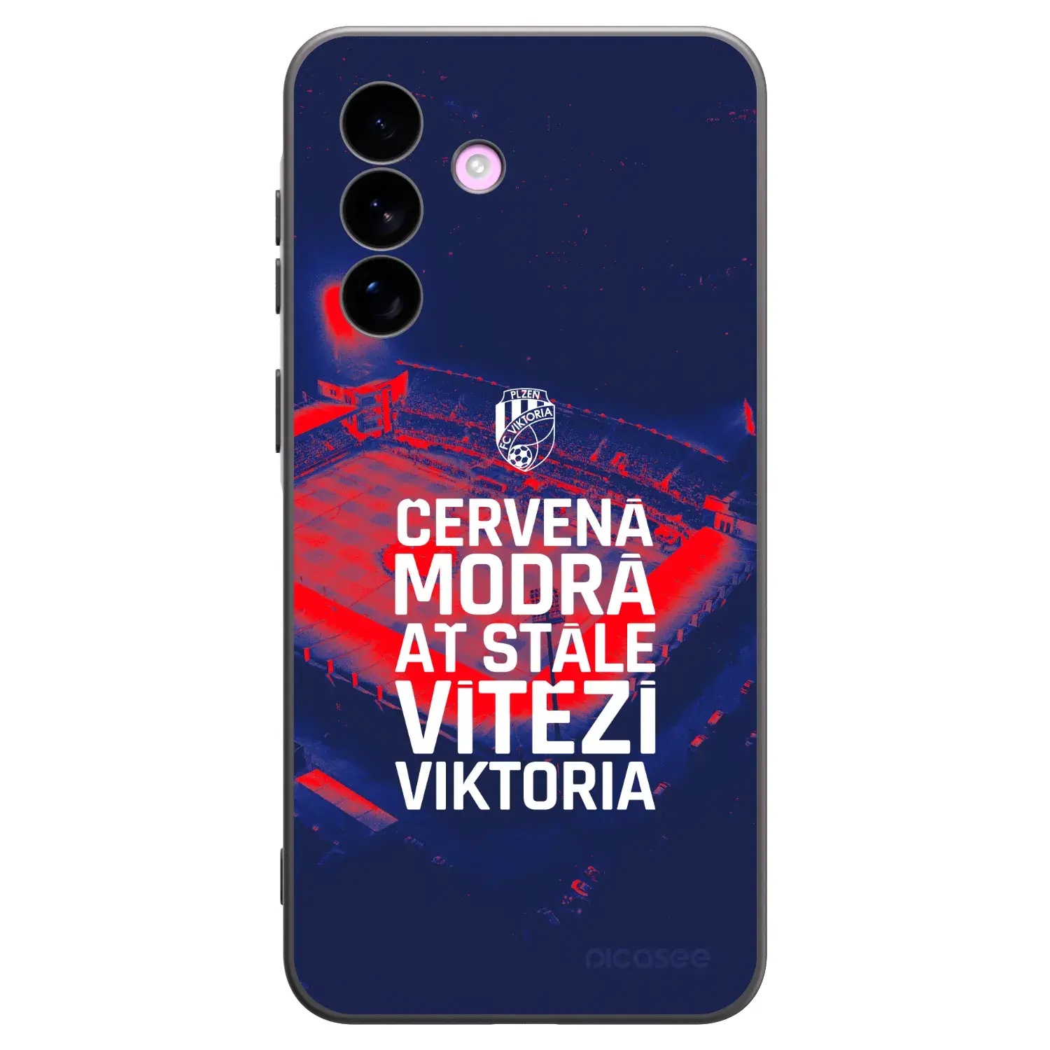 Silikonový černý obal pro Samsung Galaxy A57 5G - FC Viktoria Plzeň E