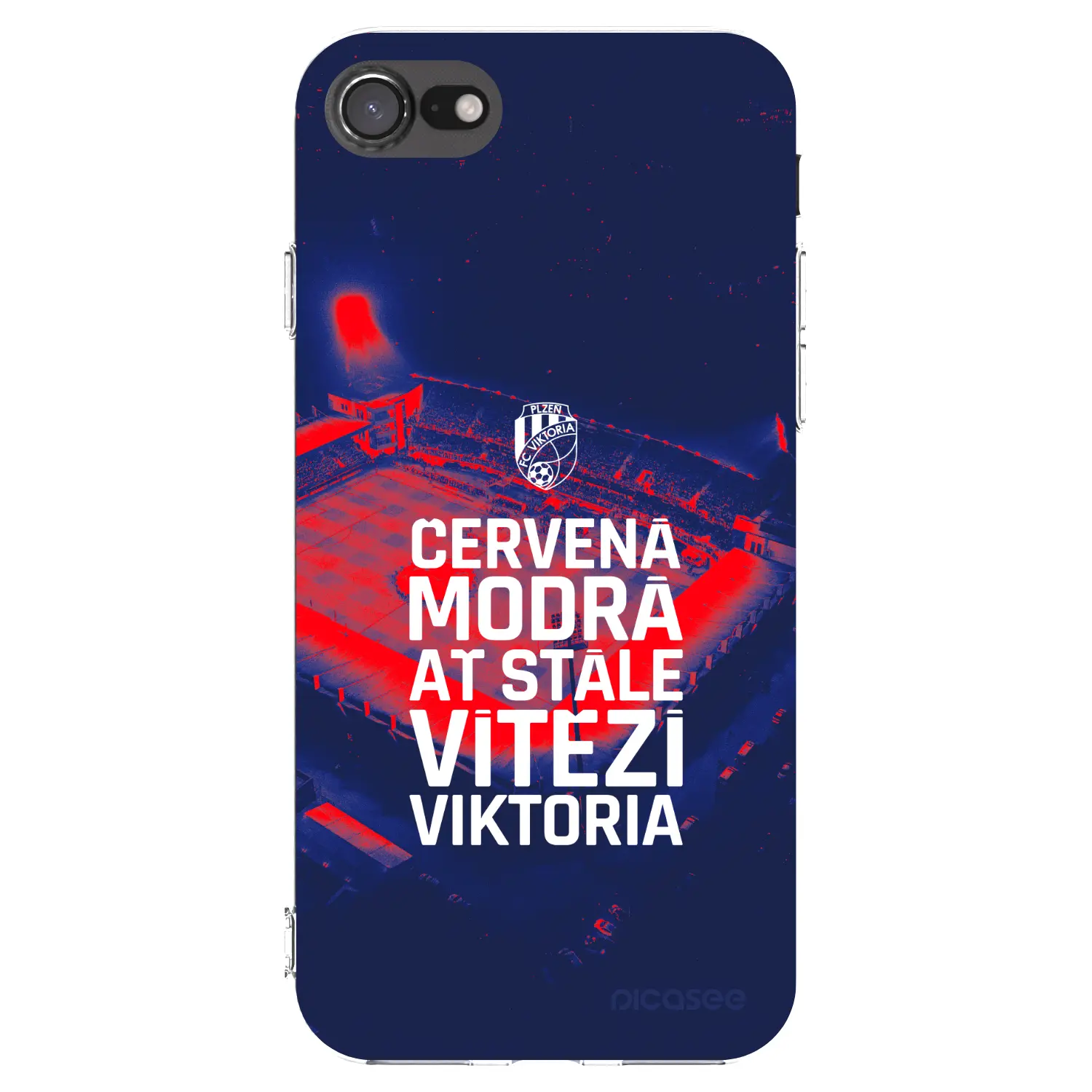 Silikonový průhledný obal pro Apple iPhone SE 2020 - FC Viktoria Plzeň E