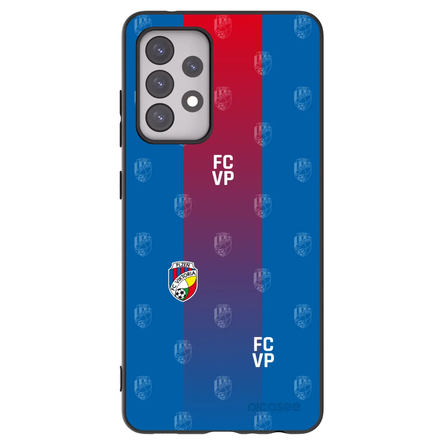 Silikonový černý obal pro Samsung Galaxy A52s 5G A528B - FC Viktoria Plzeň F