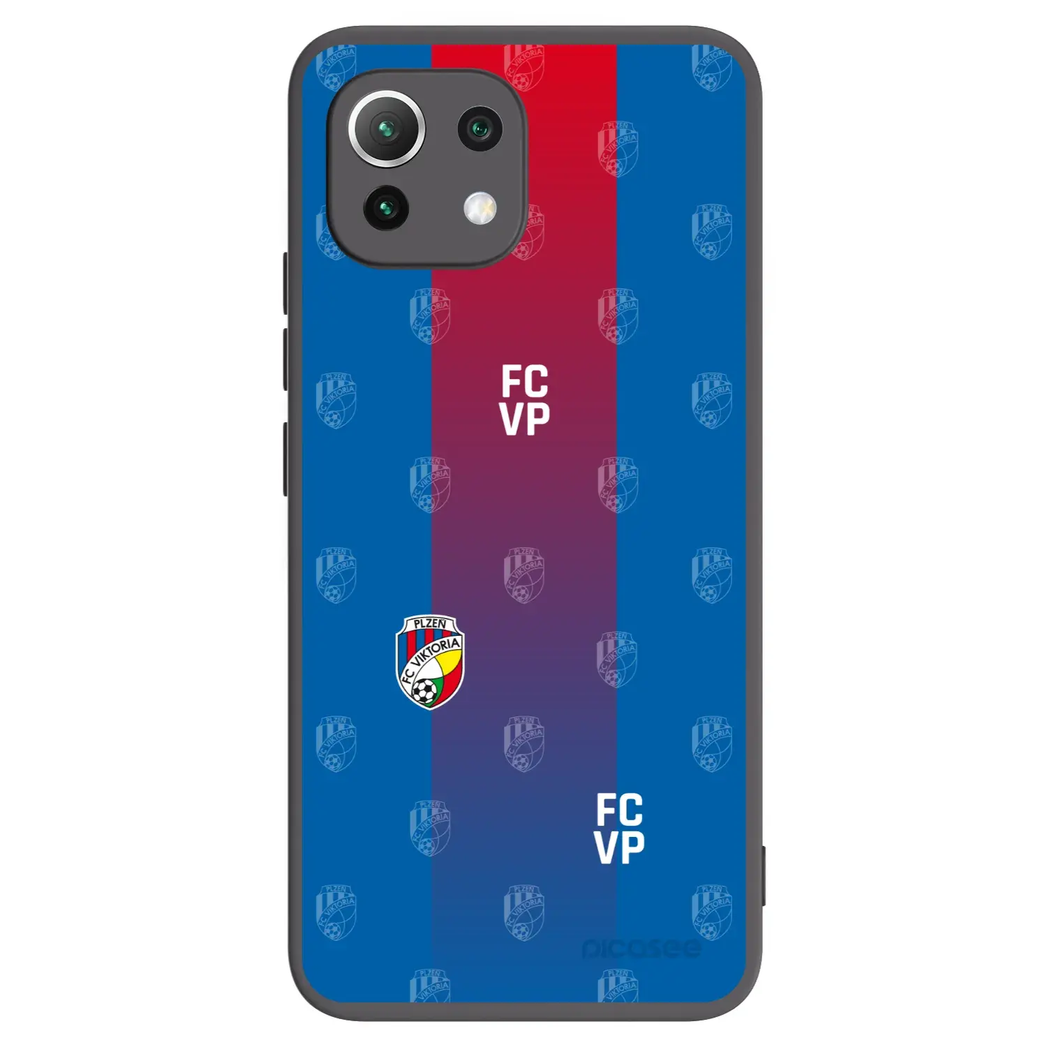 Silikonový černý obal pro Xiaomi 11 Lite 5G NE - FC Viktoria Plzeň F
