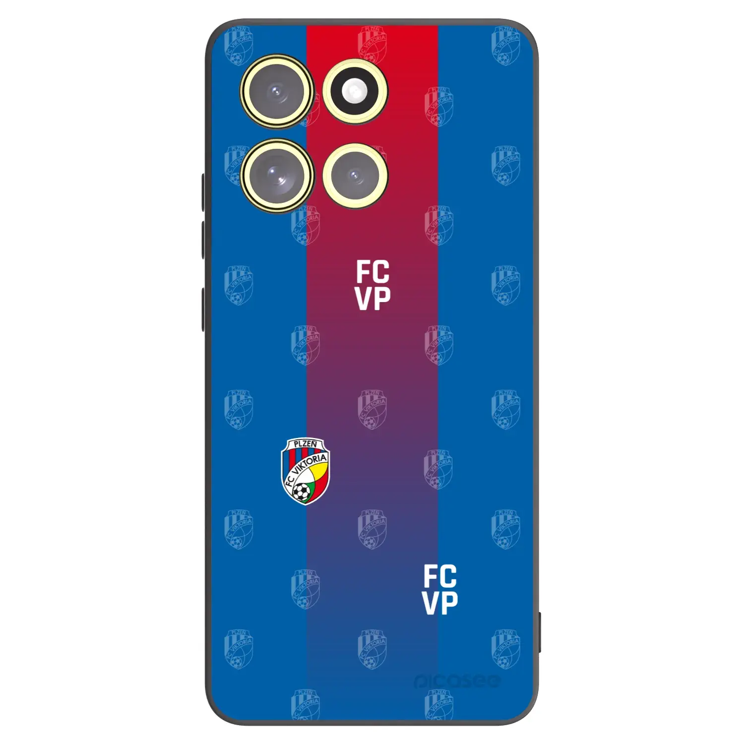 Silikonový černý obal pro Motorola Moto G86 Power 5G - FC Viktoria Plzeň F