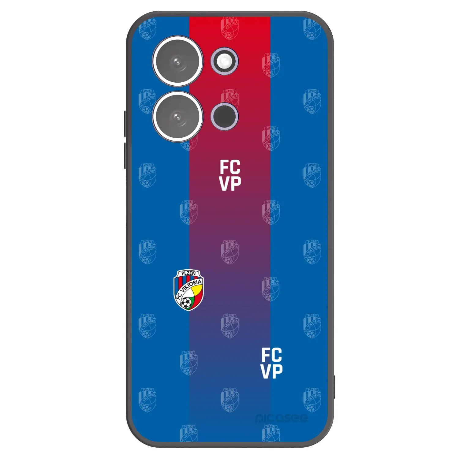 Silikonový černý obal pro Xiaomi Redmi 15C 5G - FC Viktoria Plzeň F