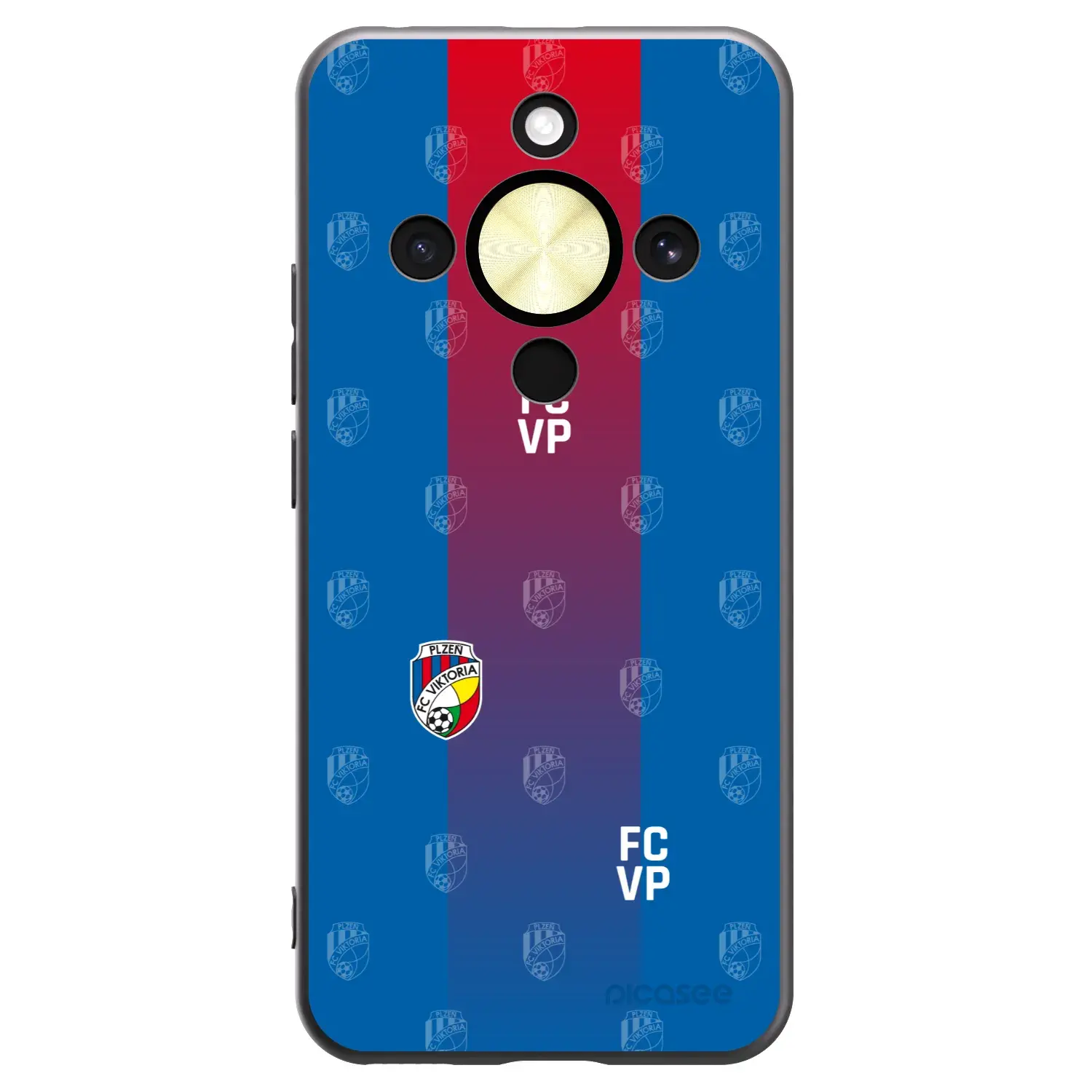 Silikonový černý obal pro Honor Magic8 Lite 5G - FC Viktoria Plzeň F