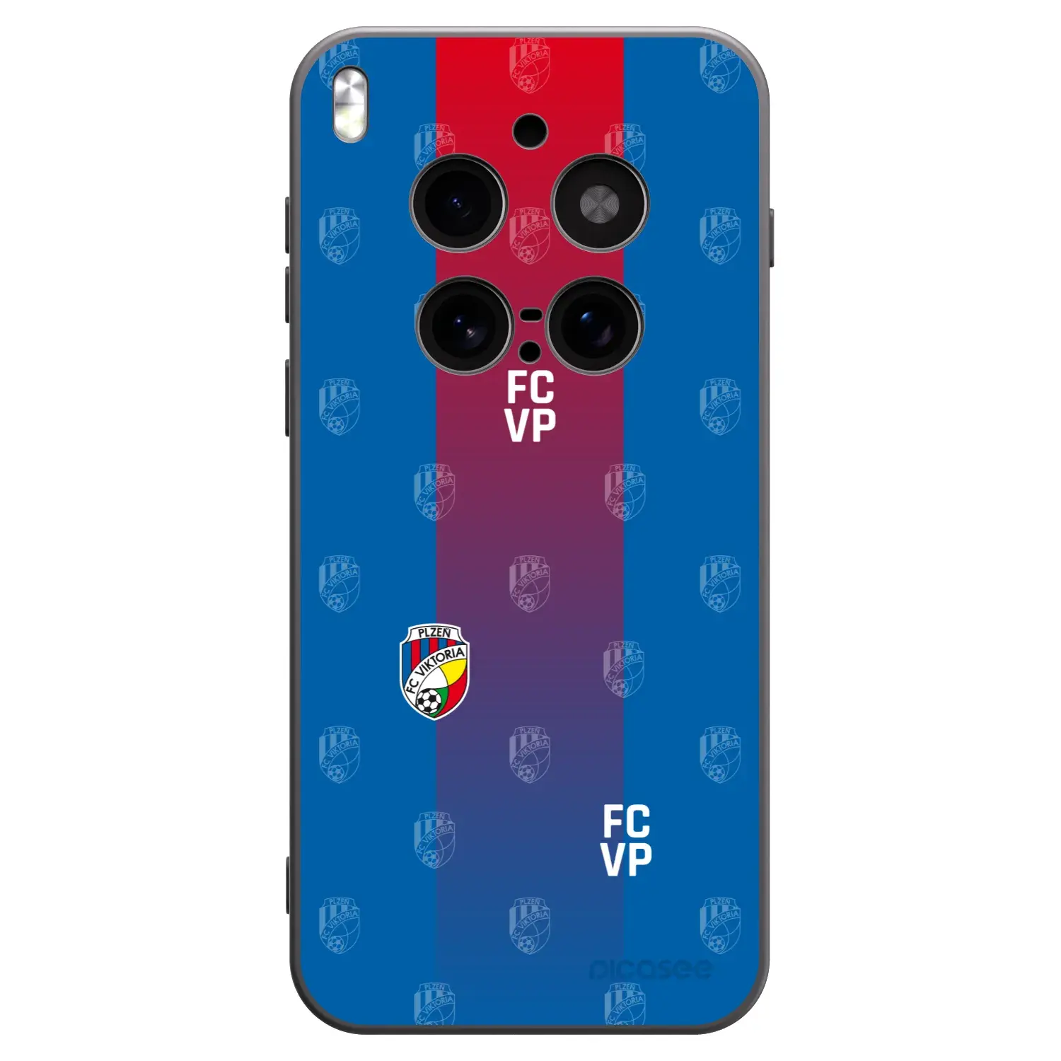 Silikonový černý obal pro Vivo X300 Pro - FC Viktoria Plzeň F