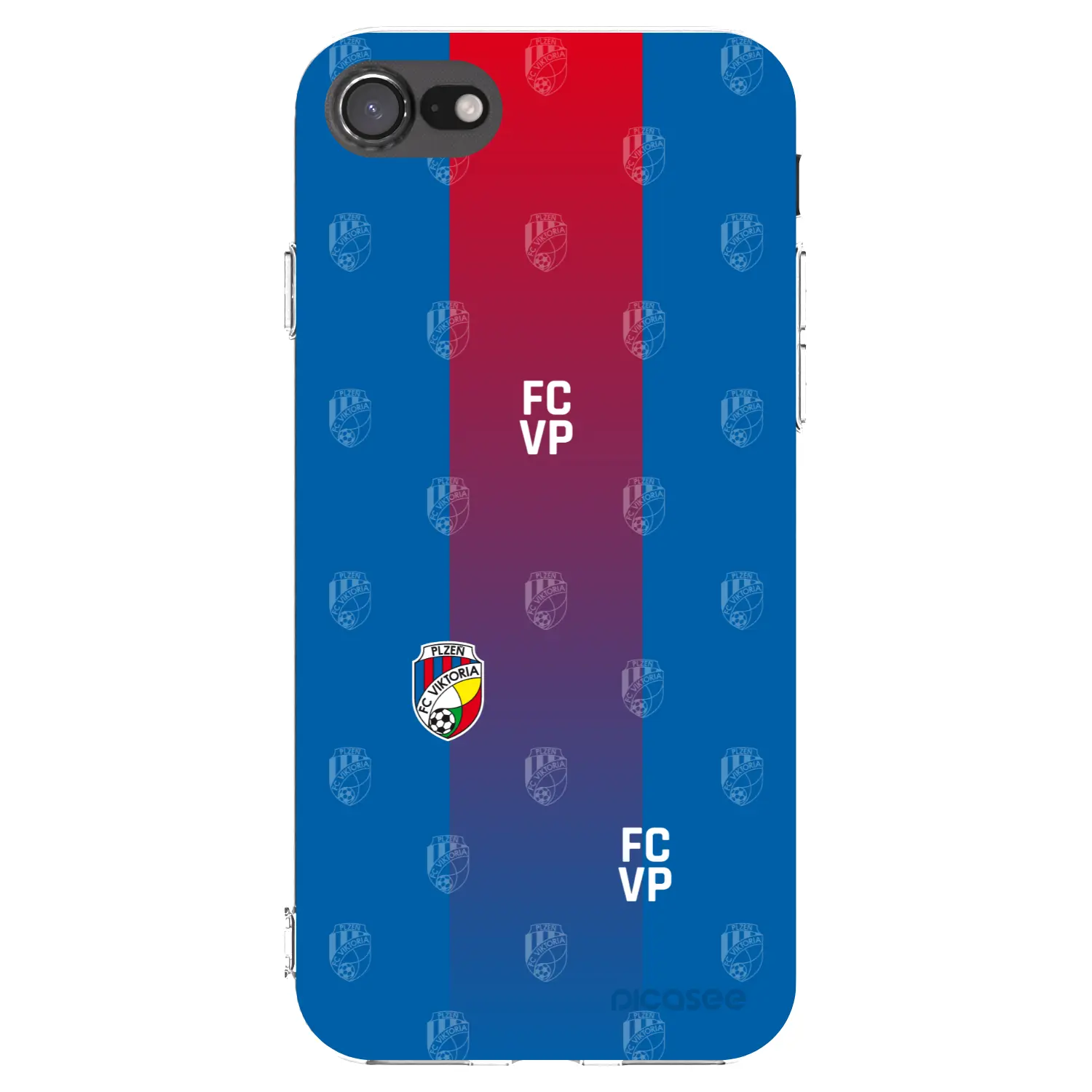 Silikonový průhledný obal pro Apple iPhone SE 2020 - FC Viktoria Plzeň F