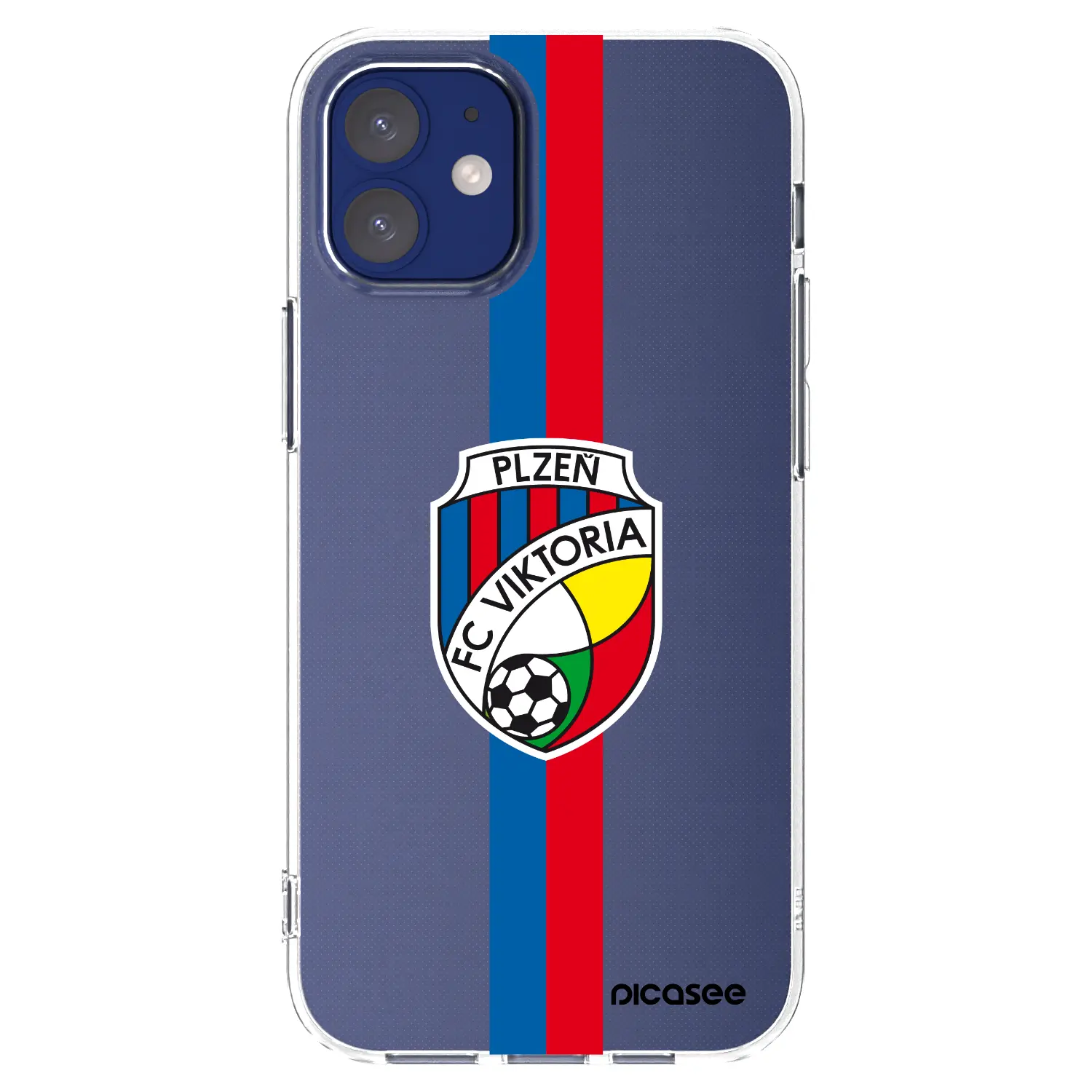 Silikonový průhledný obal pro Apple iPhone 12 mini - FC Viktoria Plzeň H