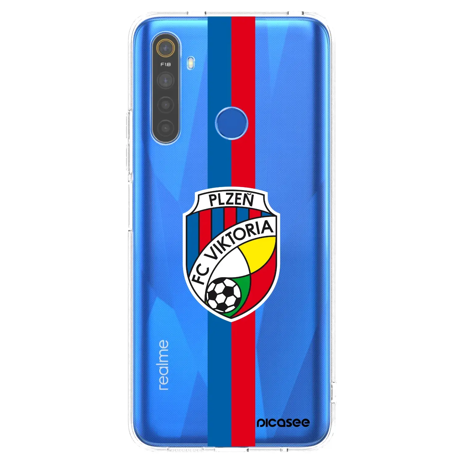 Silikonový průhledný obal pro Realme 5 - FC Viktoria Plzeň H